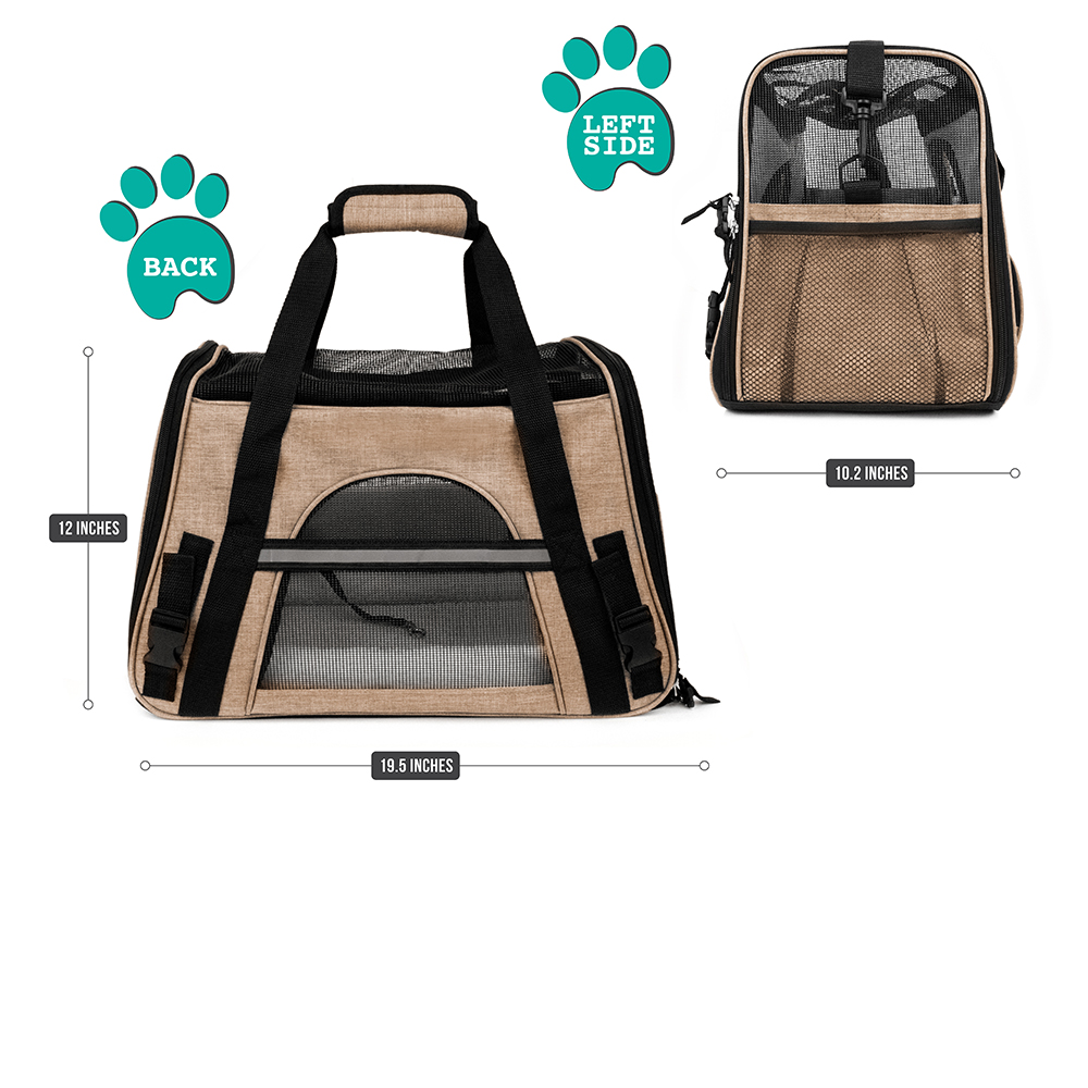 Pet Dog Cat Carrier Bag Soft Sided Comfort Travel Tote Case Airline Approved US - Picture 54 of 215