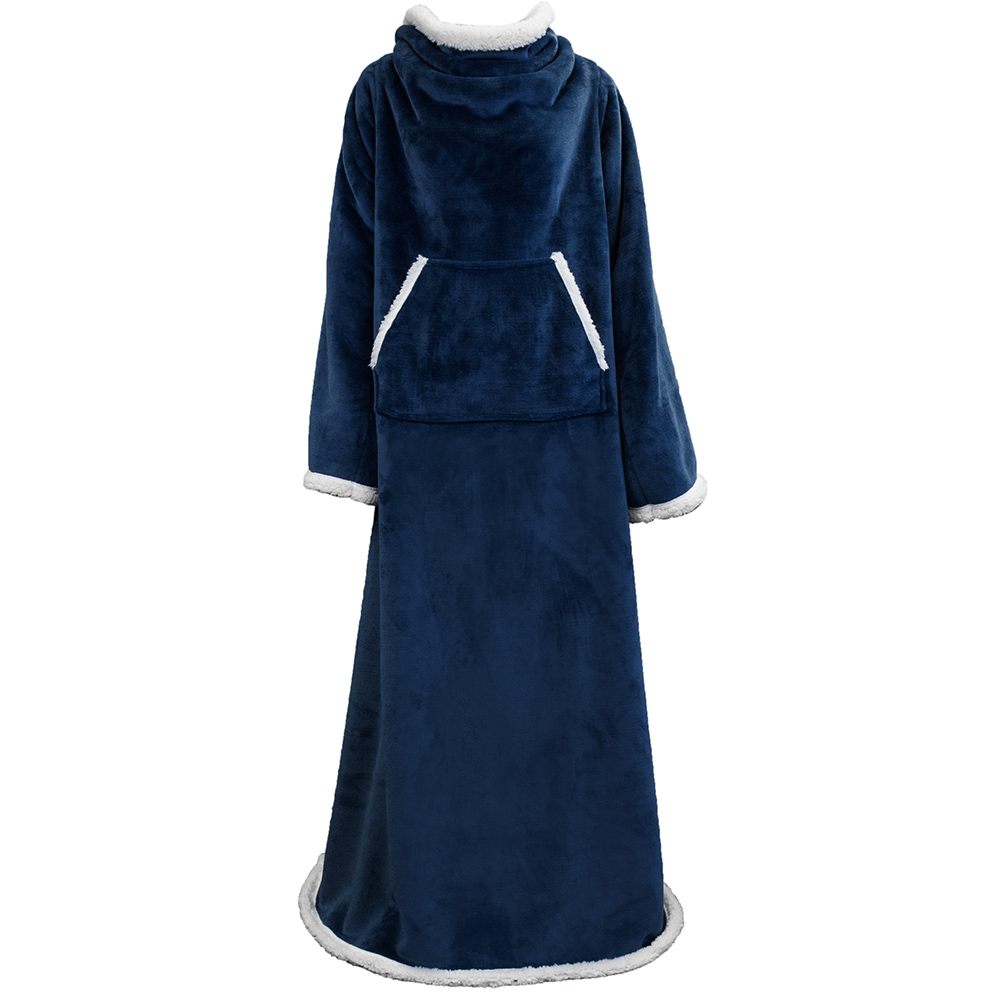 Fleece Wearable TV Blanket with Sleeves Front Pocket Robe Warn Soft Blanket Gift - Picture 99 of 168