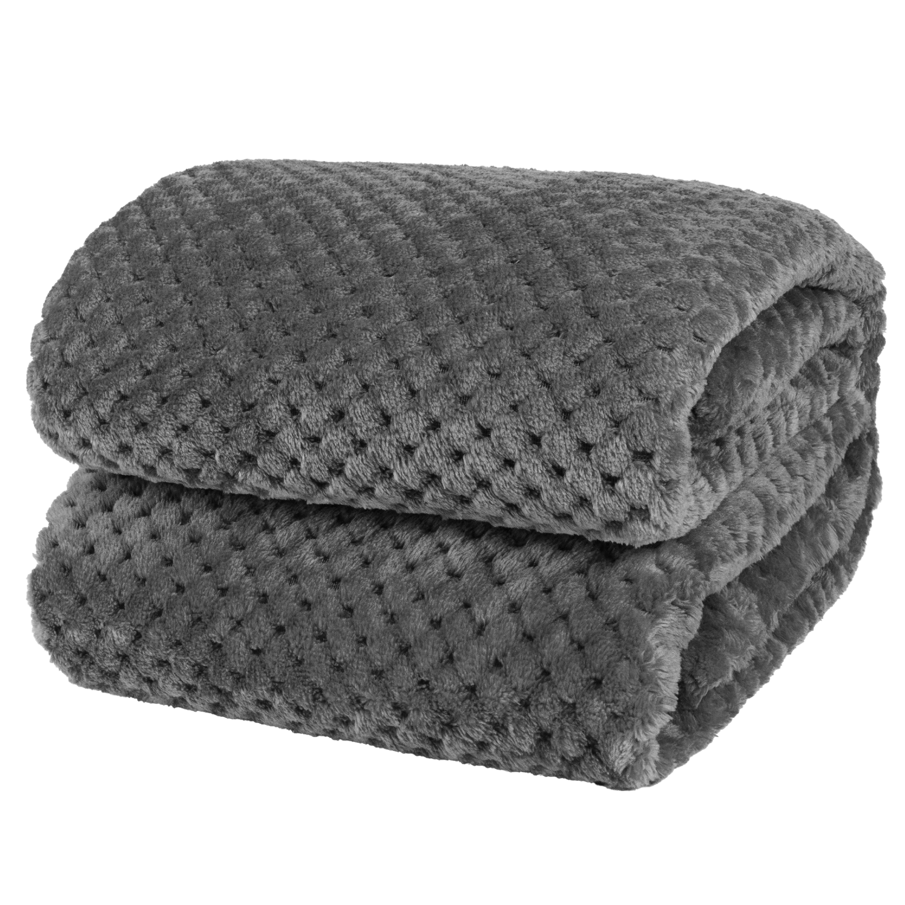 Throw Blanket for Sofa Couch Bed Lightweight Microfiber Polyester Waffle Pattern - Picture 19 of 190
