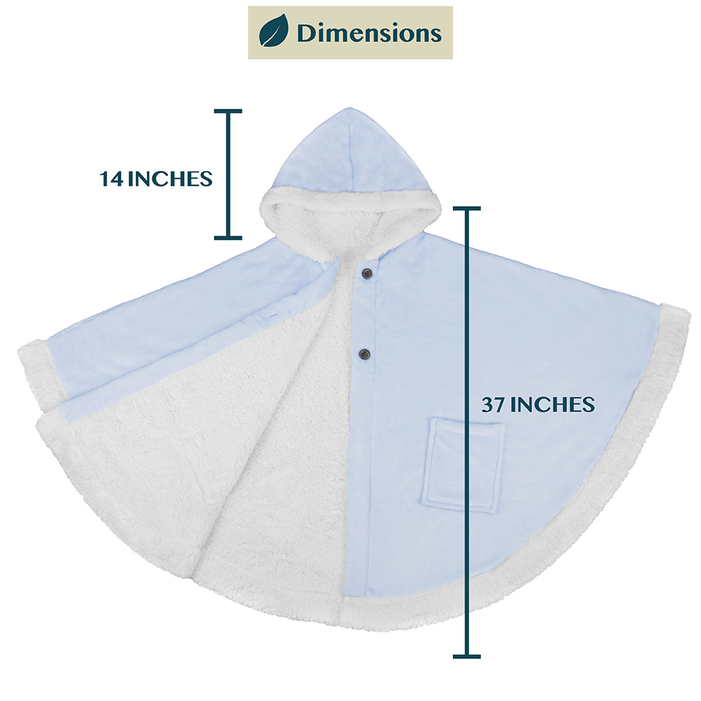 Manta portátil con capucha Angel Wrap para mujer acogedora poncho envolvente capucha tiro para adulto - Imagen 9 de 184