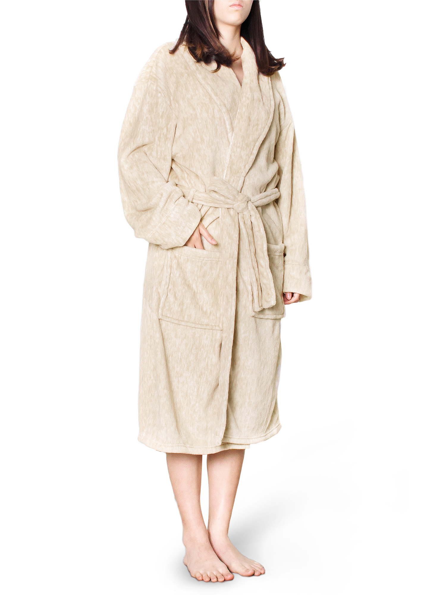 Premium Women Fleece Robe | Ultra Soft, Warm Cozy Spa Robe | Luxurious ...