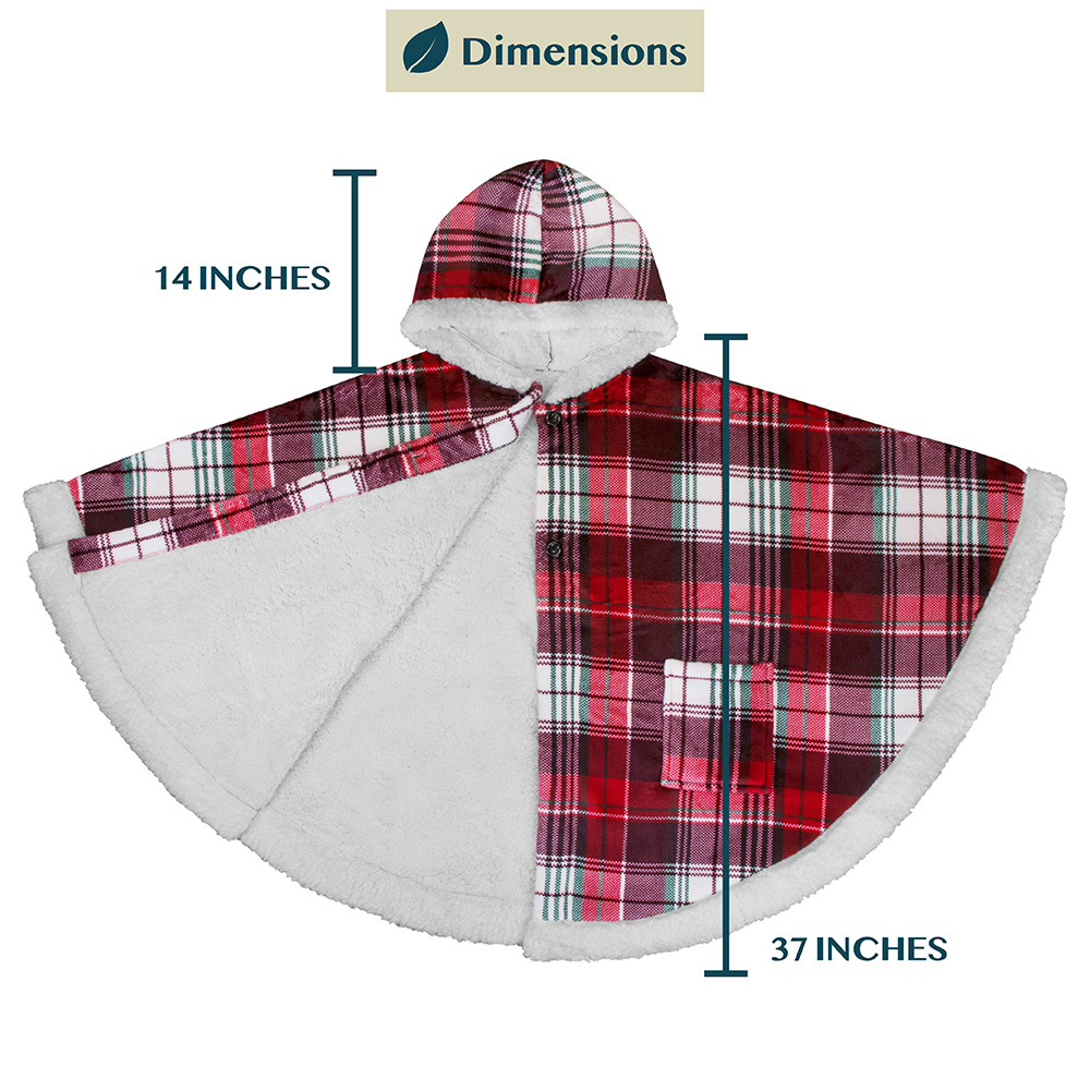 Manta portátil con capucha Angel Wrap para mujer acogedora poncho envolvente capucha tiro para adulto - Imagen 77 de 184