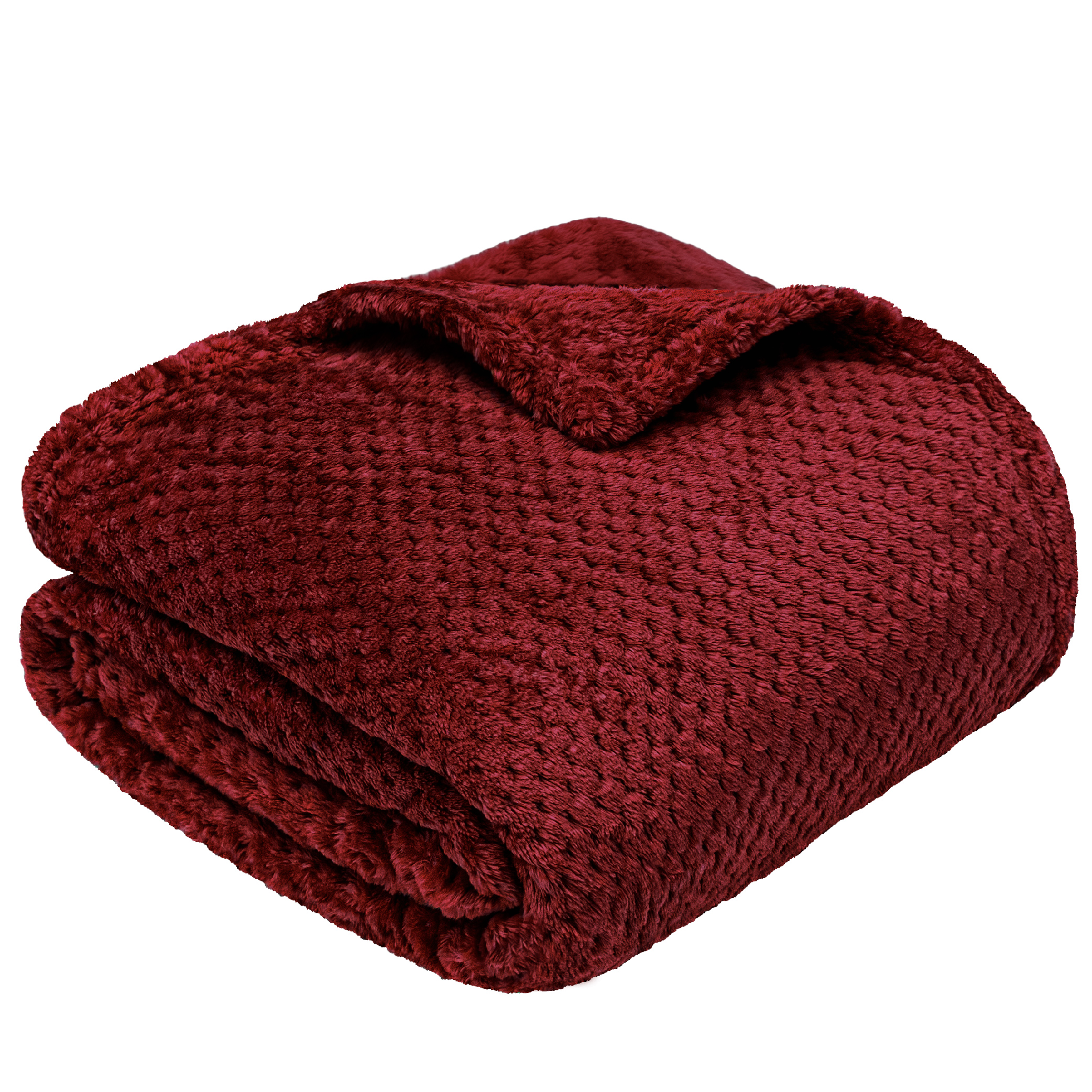 Throw Blanket for Sofa Couch Bed Lightweight Microfiber Polyester Waffle Pattern - Picture 182 of 190