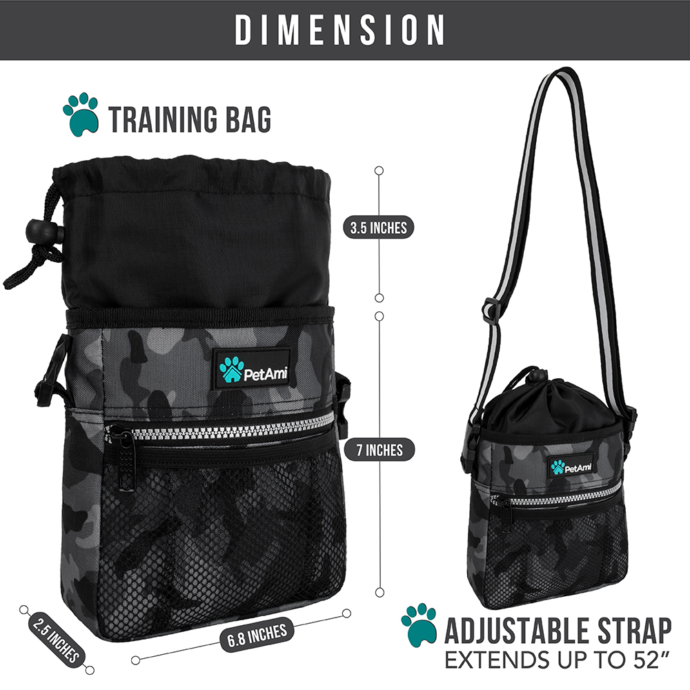 Pet Treat Pouch Training Dog Snack Feed Food Puppy Bait Obedience Waist Belt Bag - Picture 14 of 92