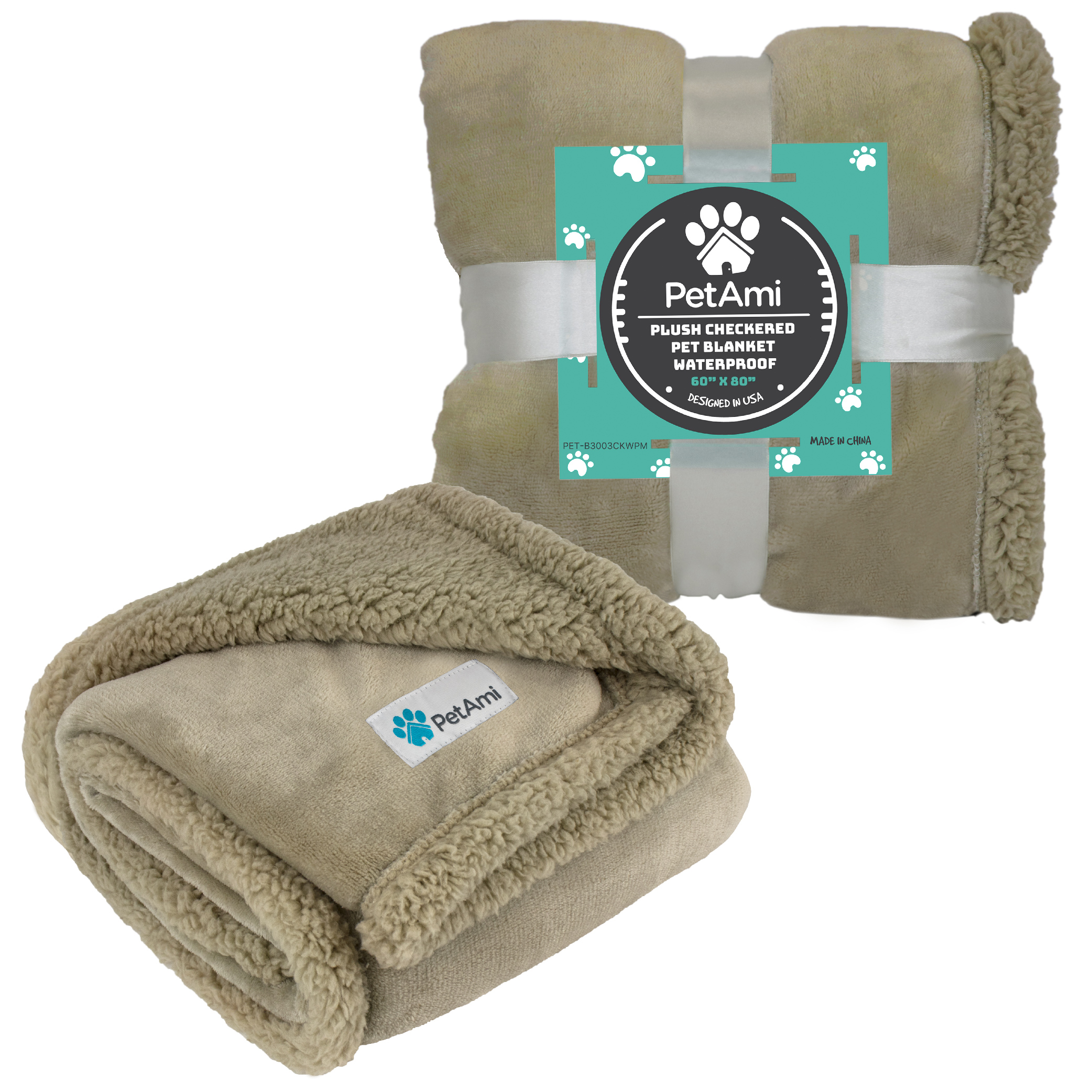 WASSERDICHTE Hundedecke für Haustierbett Couch Möbel Welpe Katze Sherpa Fleece weich - Bild 136 von 146