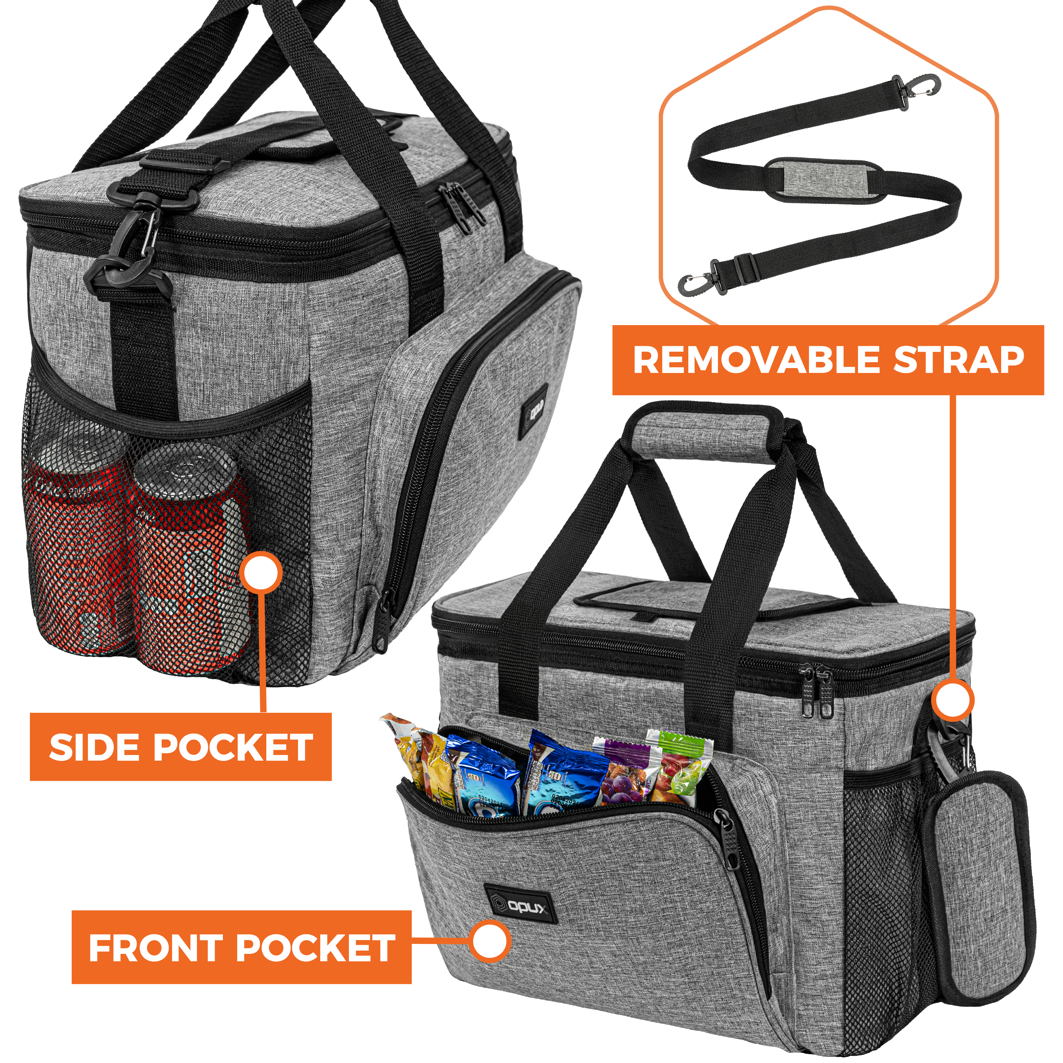 Large Insulated Lunch Bag Mini Cooler for Adults For Travel Women Men Leakproof - Picture 38 of 63