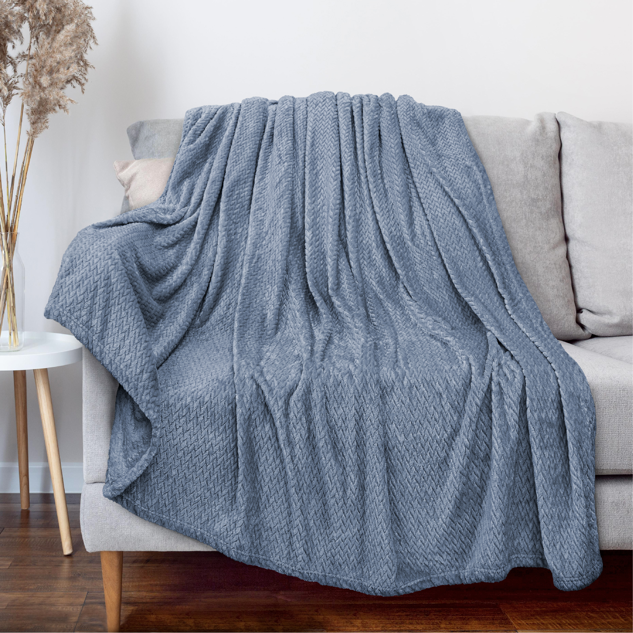 Super Soft Fleece Throw Blanket for Couch Sofa Bed Chair Lightweight Microfiber - Picture 110 of 139