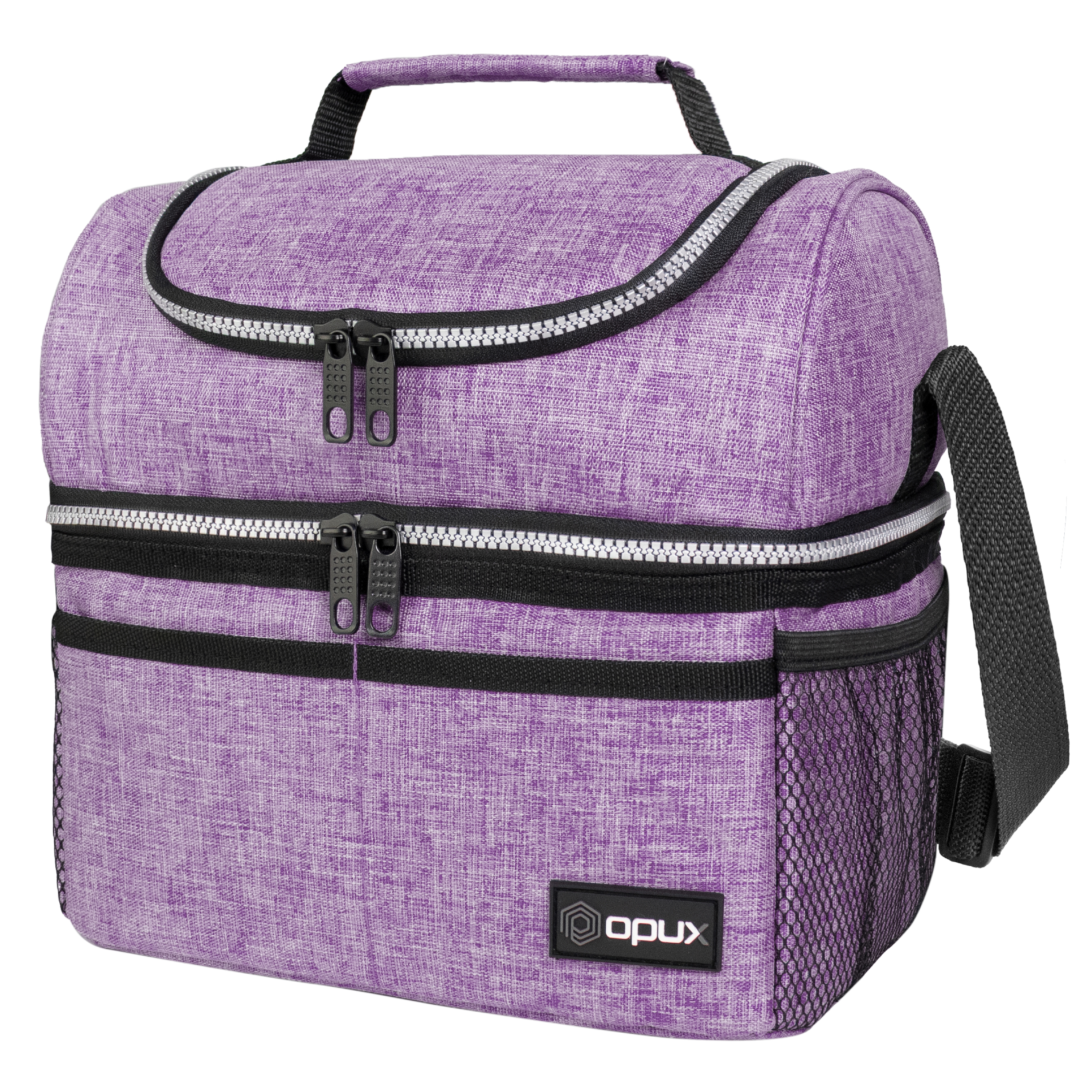 Insulated Lunch Bag For Men Double Deck Soft Cooler Tote Leakproof Lunch Box - Picture 44 of 64