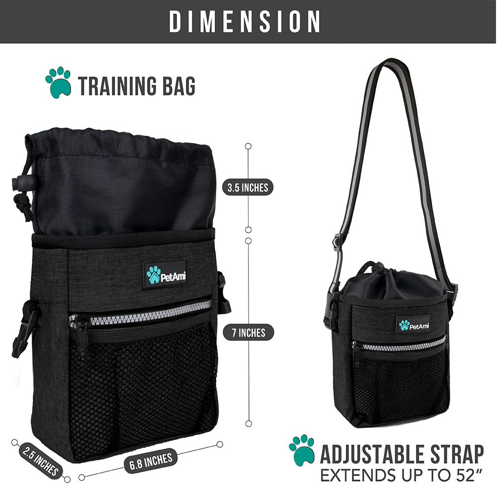Pet Treat Pouch Training Dog Snack Feed Food Puppy Bait Obedience Waist Belt Bag - Picture 42 of 92