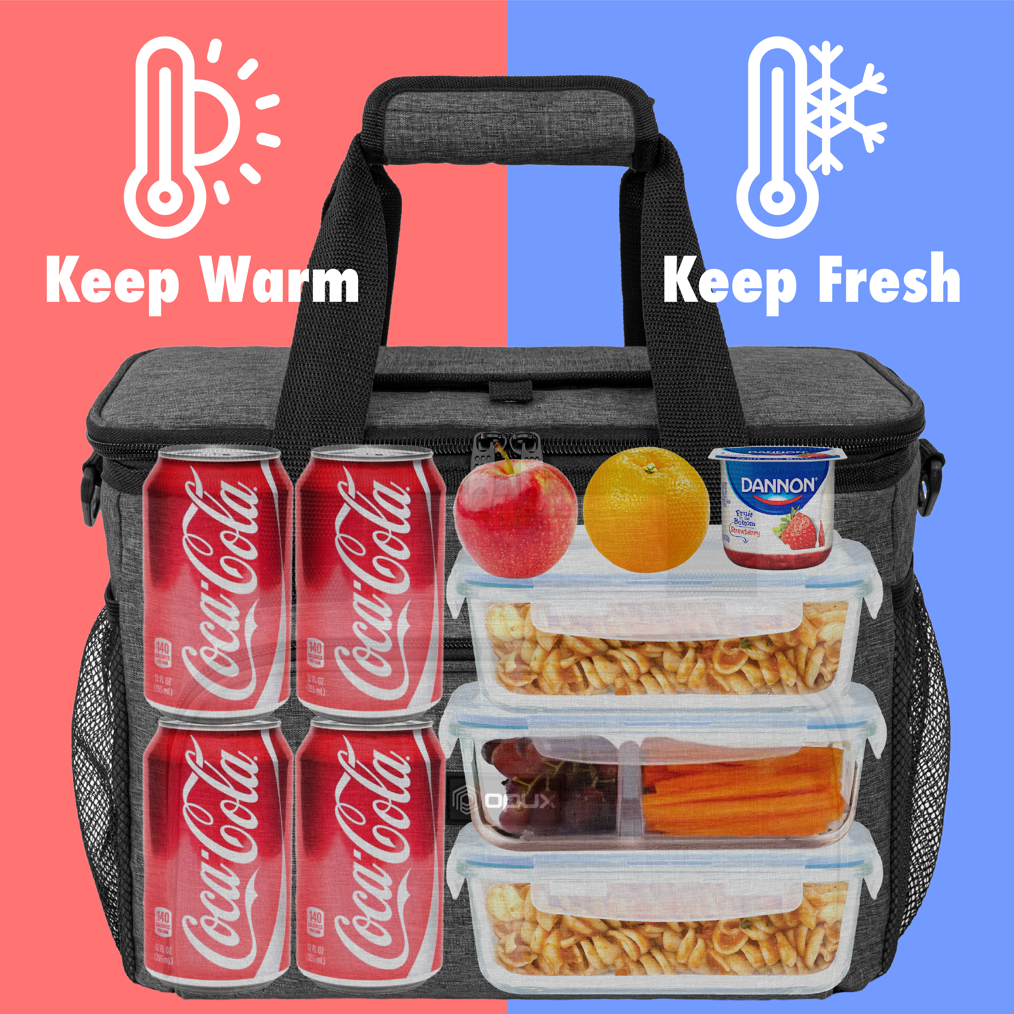 Large Insulated Lunch Bag Mini Cooler for Adults For Travel Women Men Leakproof - Picture 25 of 63