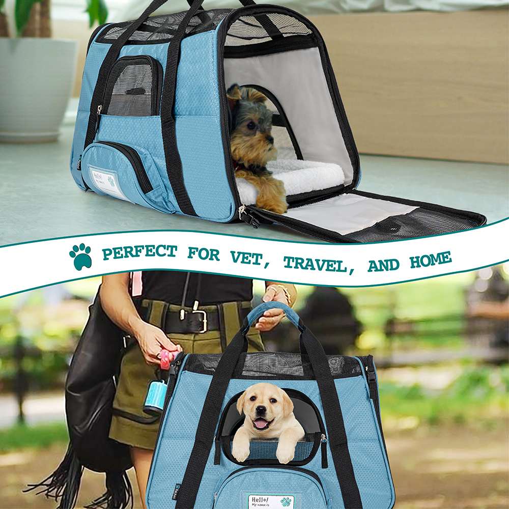 Pet Dog Cat Carrier Bag Soft Sided Comfort Travel Tote Case Airline Approved US - Picture 104 of 165