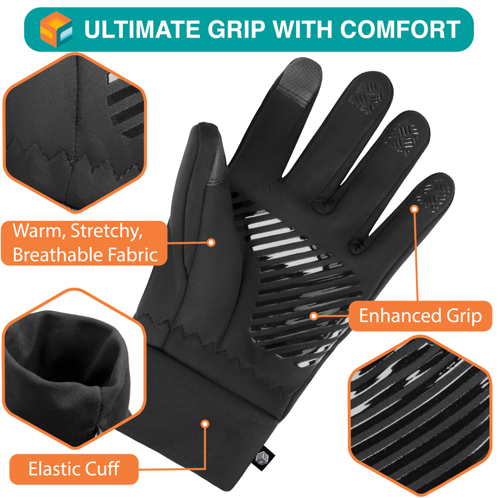 Men Women Winter Thermal Waterproof Windproof Touch Screen Warm Ski Snow Gloves - Picture 4 of 15