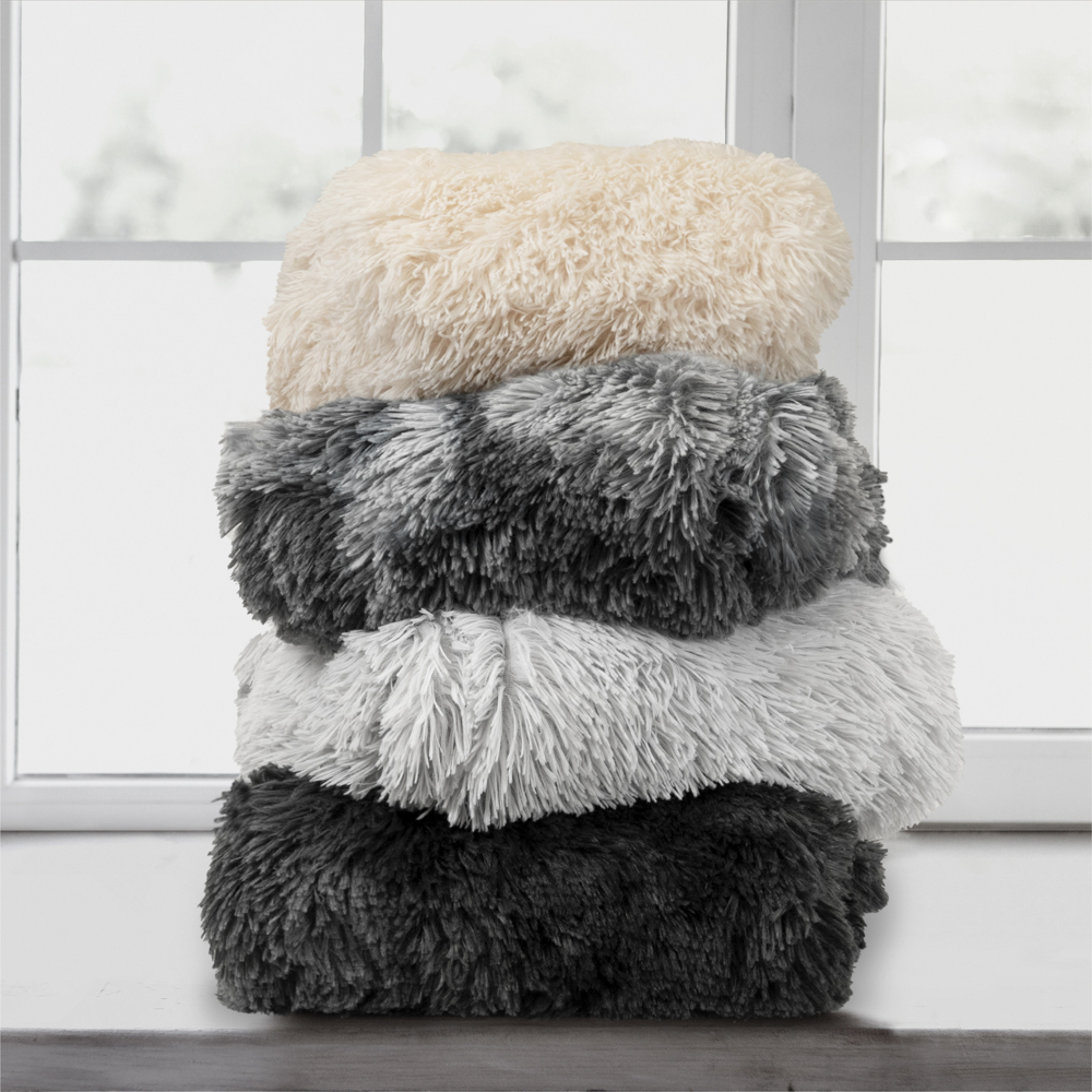 Luxurious Faux Fur Blanket Soft Warm Fluffy Sherpa Sofa Throw Shaggy Soft Plush - Picture 20 of 100