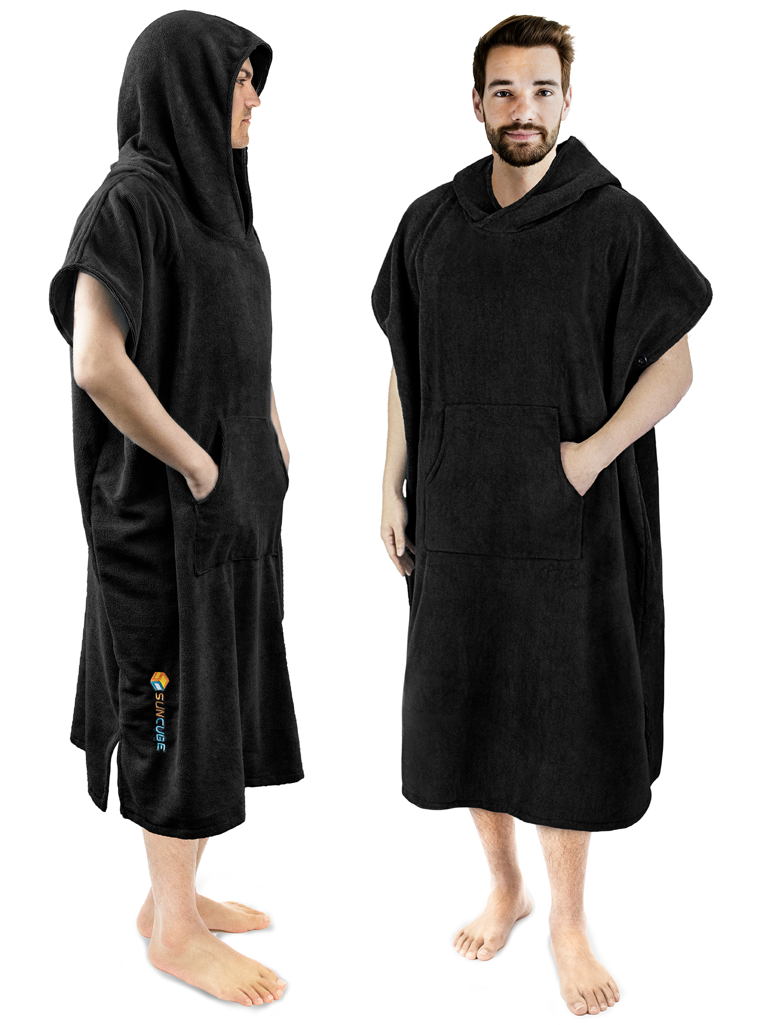 Hoody Towel - Hooded Surf Poncho for Men