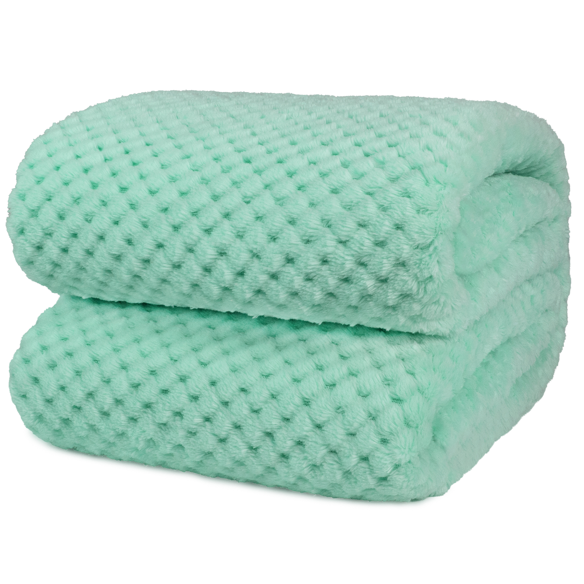 Throw Blanket for Sofa Couch Bed Lightweight Microfiber Polyester Waffle Pattern - Picture 119 of 190