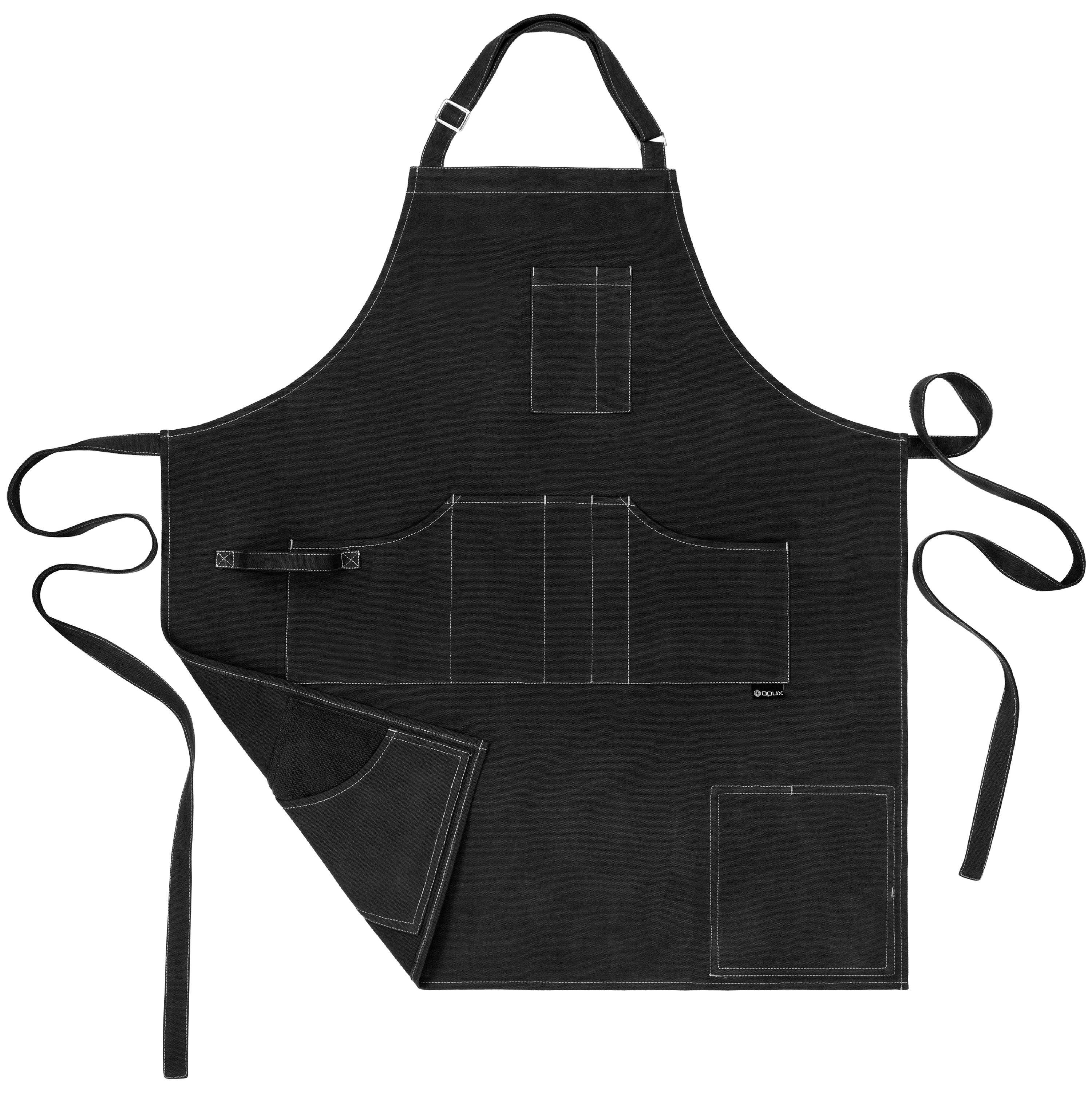 Chef Apron Men Women Cooking Baker Waiter Bib Canvas With Pockets Adjustable Tie - Picture 2 of 33
