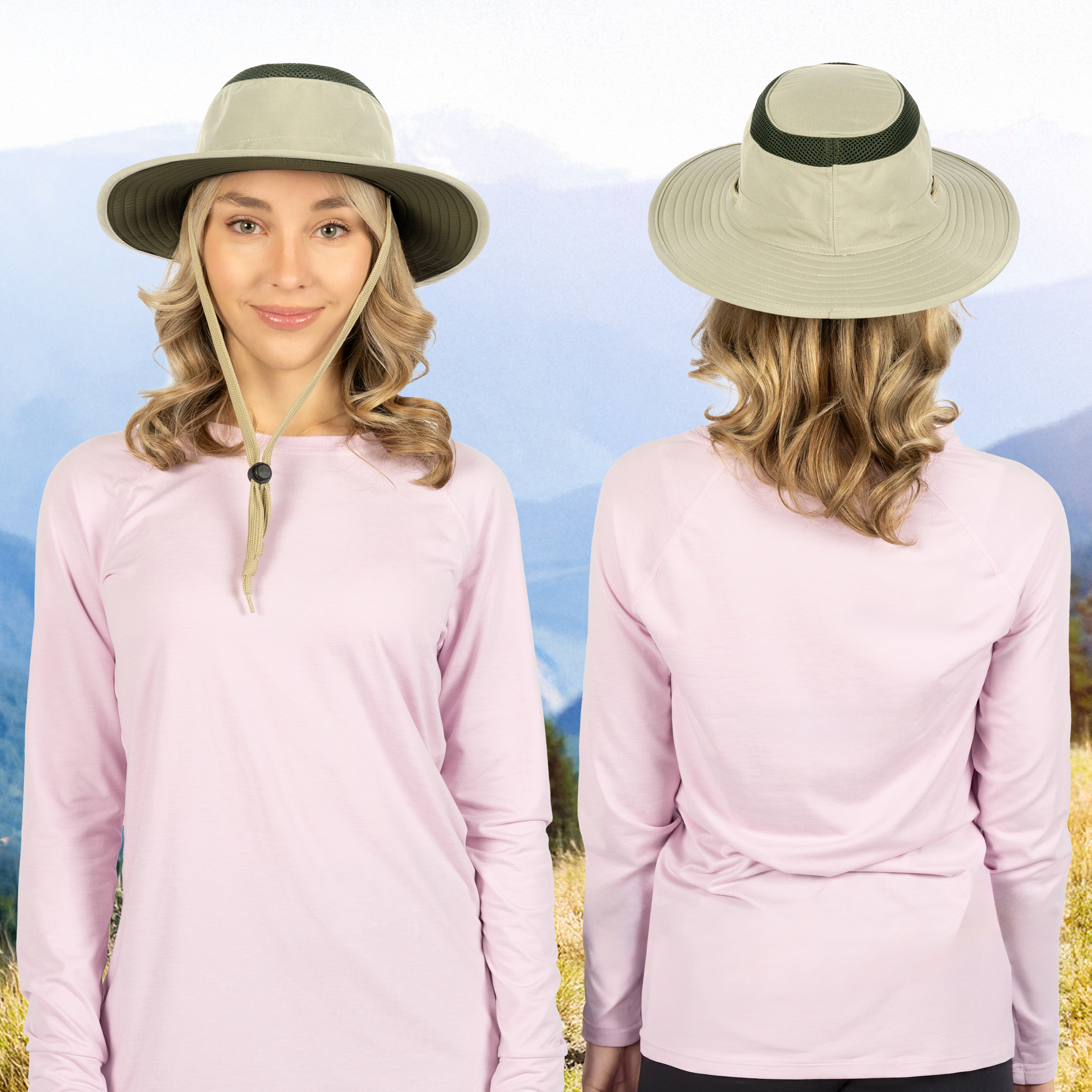 Wide Brim Sun Hat UV Protection Bucket Cap for Hiking Camping Fishing Safari Men - Picture 41 of 47