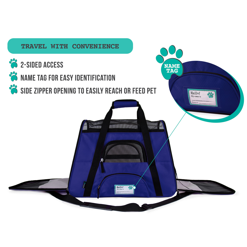 Pet Dog Cat Carrier Bag Soft Sided Comfort Travel Tote Case Airline Approved US - Picture 162 of 165