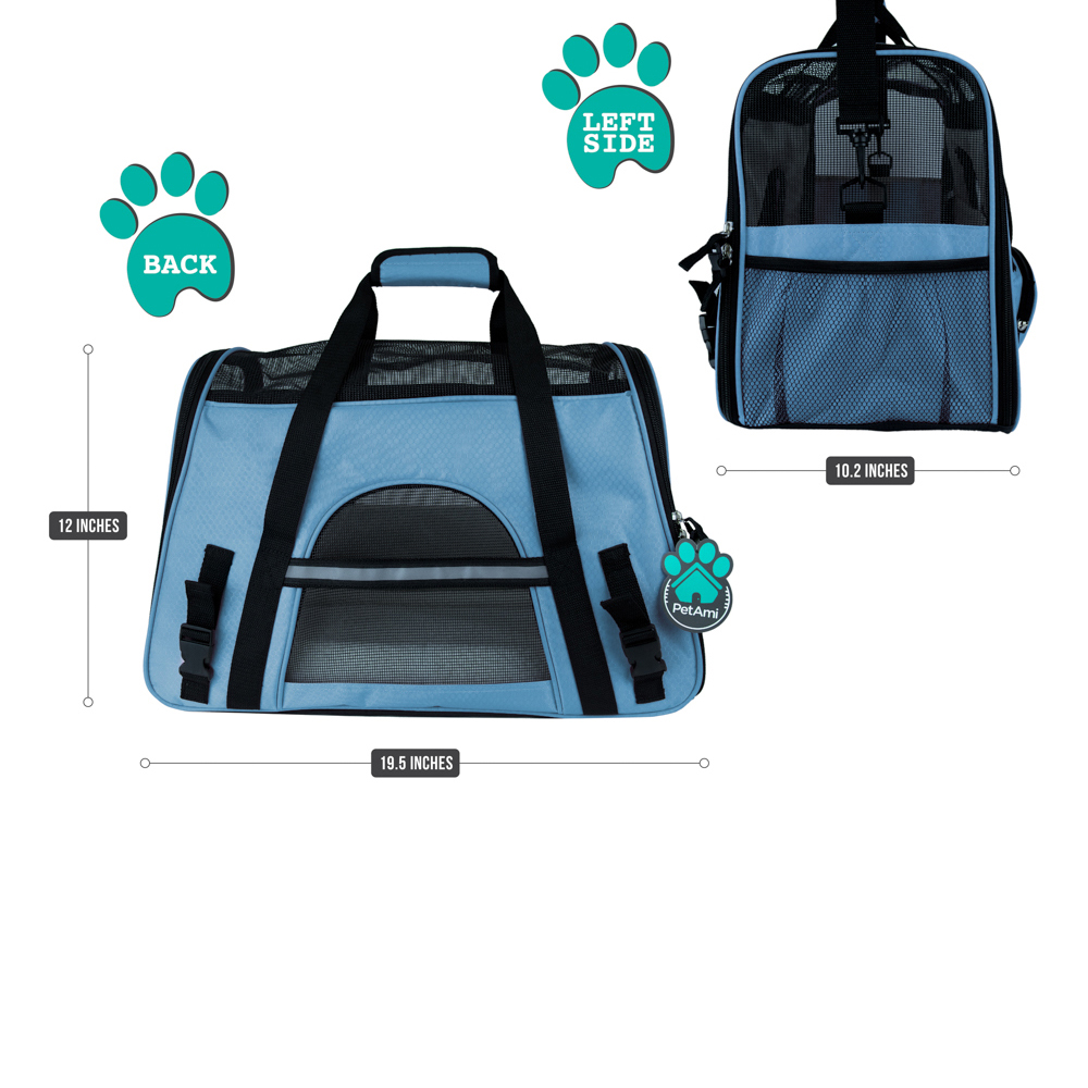 Pet Dog Cat Carrier Bag Soft Sided Comfort Travel Tote Case Airline Approved US - Picture 62 of 215