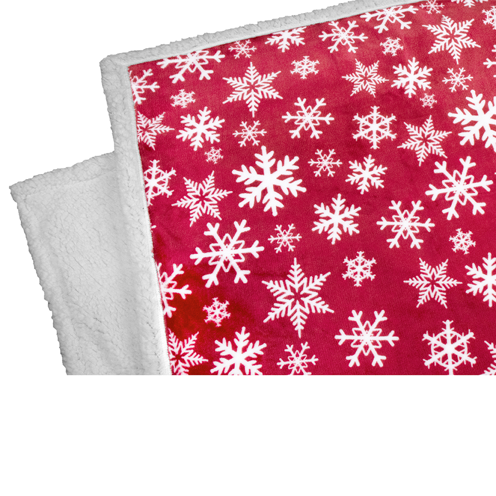 Christmas Blanket Microfiber Fleece Plaid Sherpa Holiday Throw for Couch Sofa - Picture 57 of 68
