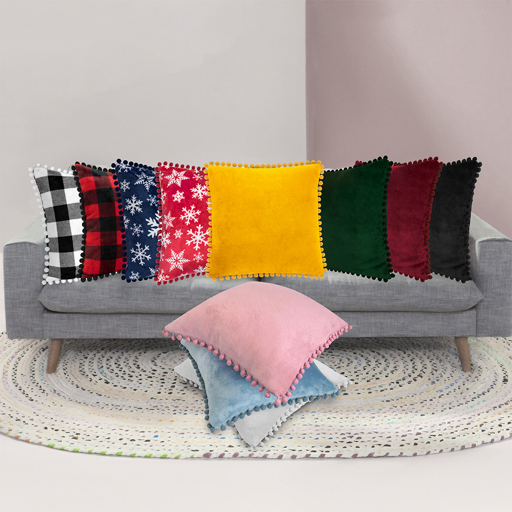 Juego de 2 fundas de almohada de terciopelo suave decoración de sofá - Imagen 24 de 122