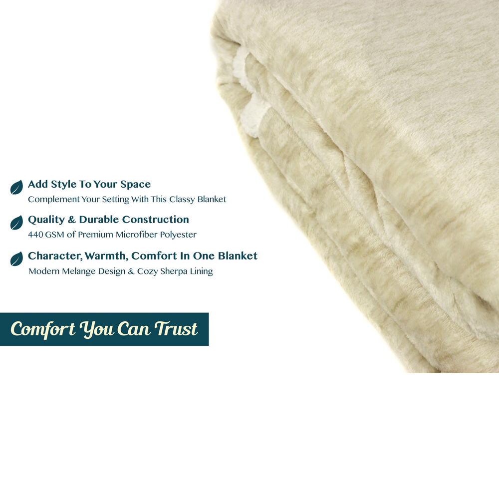 Sherpa Flannel Fleece Reversible Blanket Plush Soft Throw for Bed Couch Sofa - Picture 15 of 59