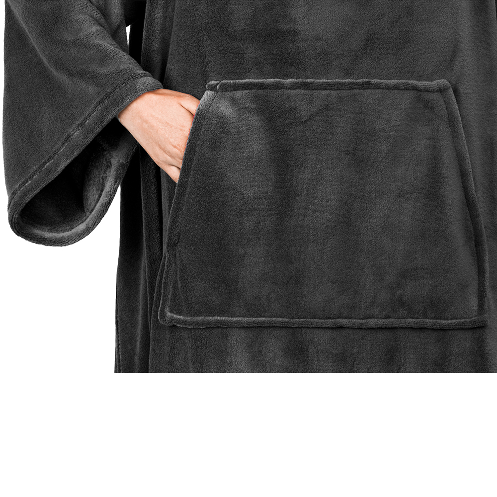 Fleece Wearable TV Blanket with Sleeves Front Pocket Robe Warn Soft Blanket Gift - Picture 24 of 168