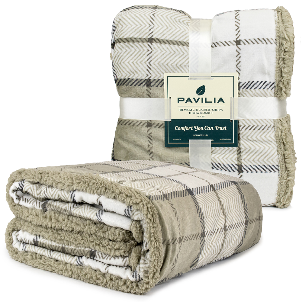 Plaid Buffalo Checker Christmas Throw Blanket Soft Sherpa Fleece for Sofa Couch | eBay