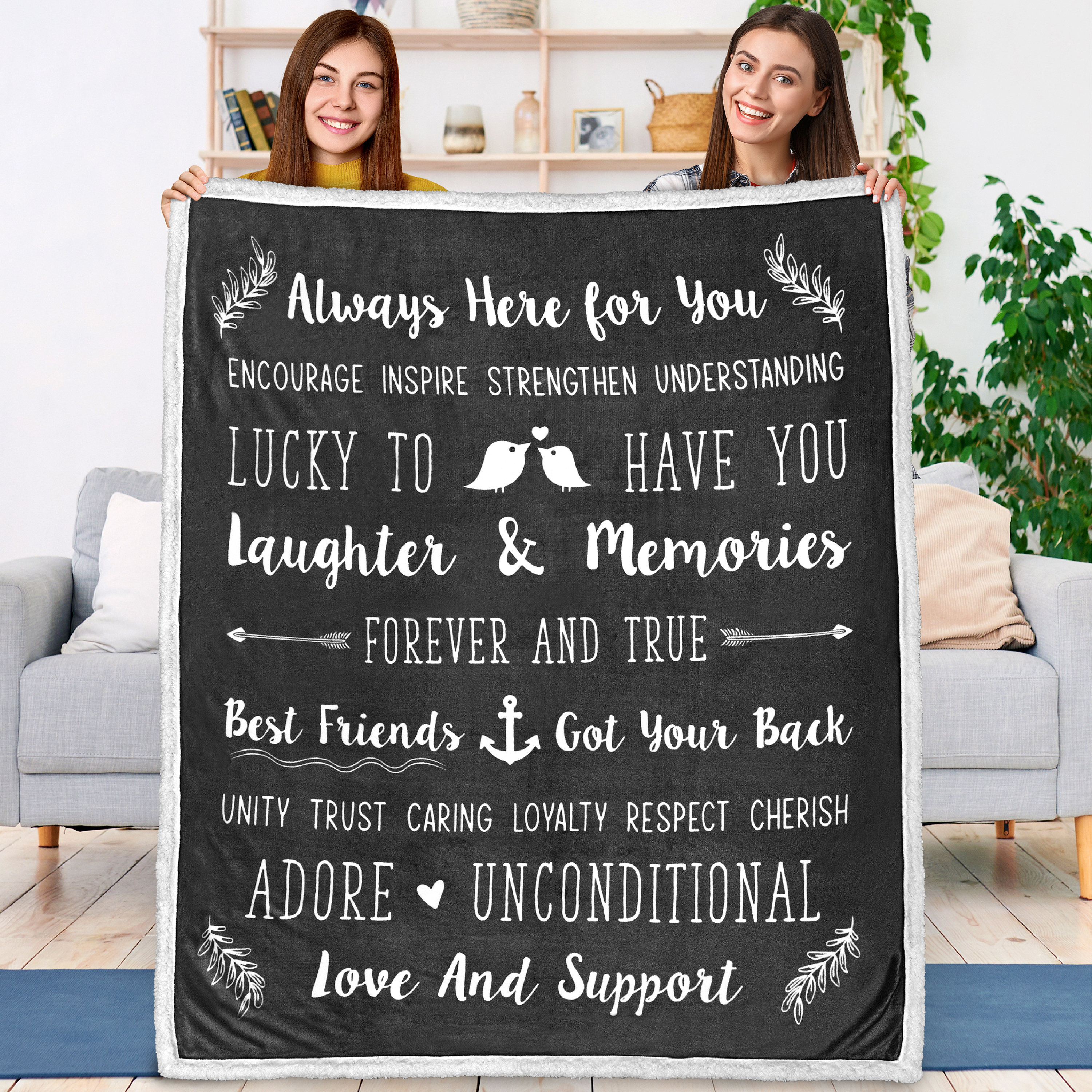 Best friend photo discount blanket