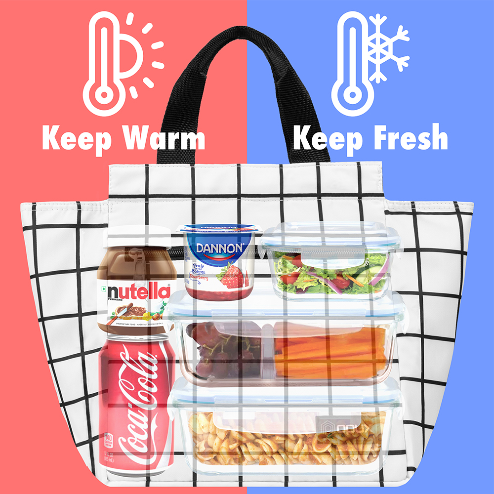 Insulated Lunch Bag Adult Lunch Box for Work School Men Women Kids Leakproof - Picture 52 of 57