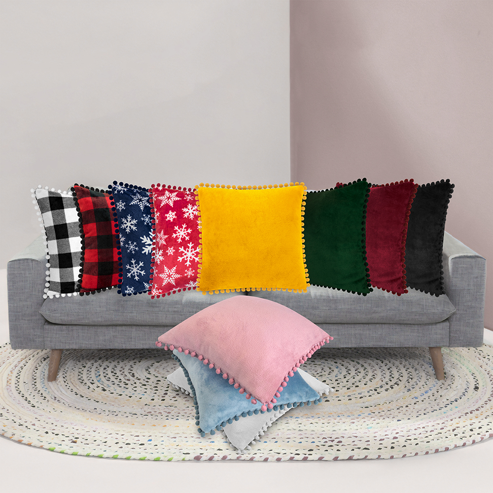 Juego de 2 fundas de almohada de terciopelo suave decoración de sofá - Imagen 8 de 122