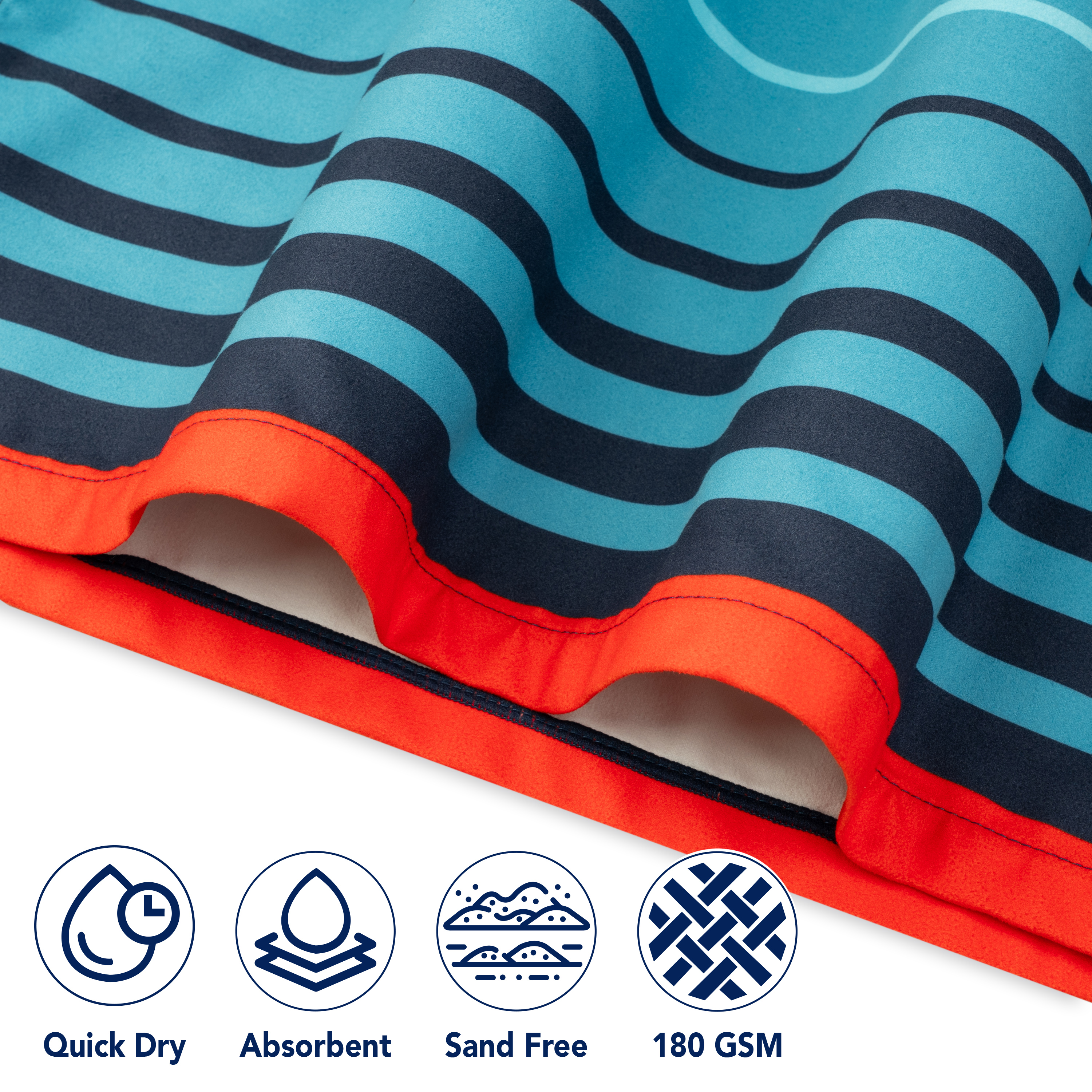 Kids Towel Changing Swim Robe Surf Poncho Quick Dry Microfiber Hooded 3-7 Years - Picture 5 of 43