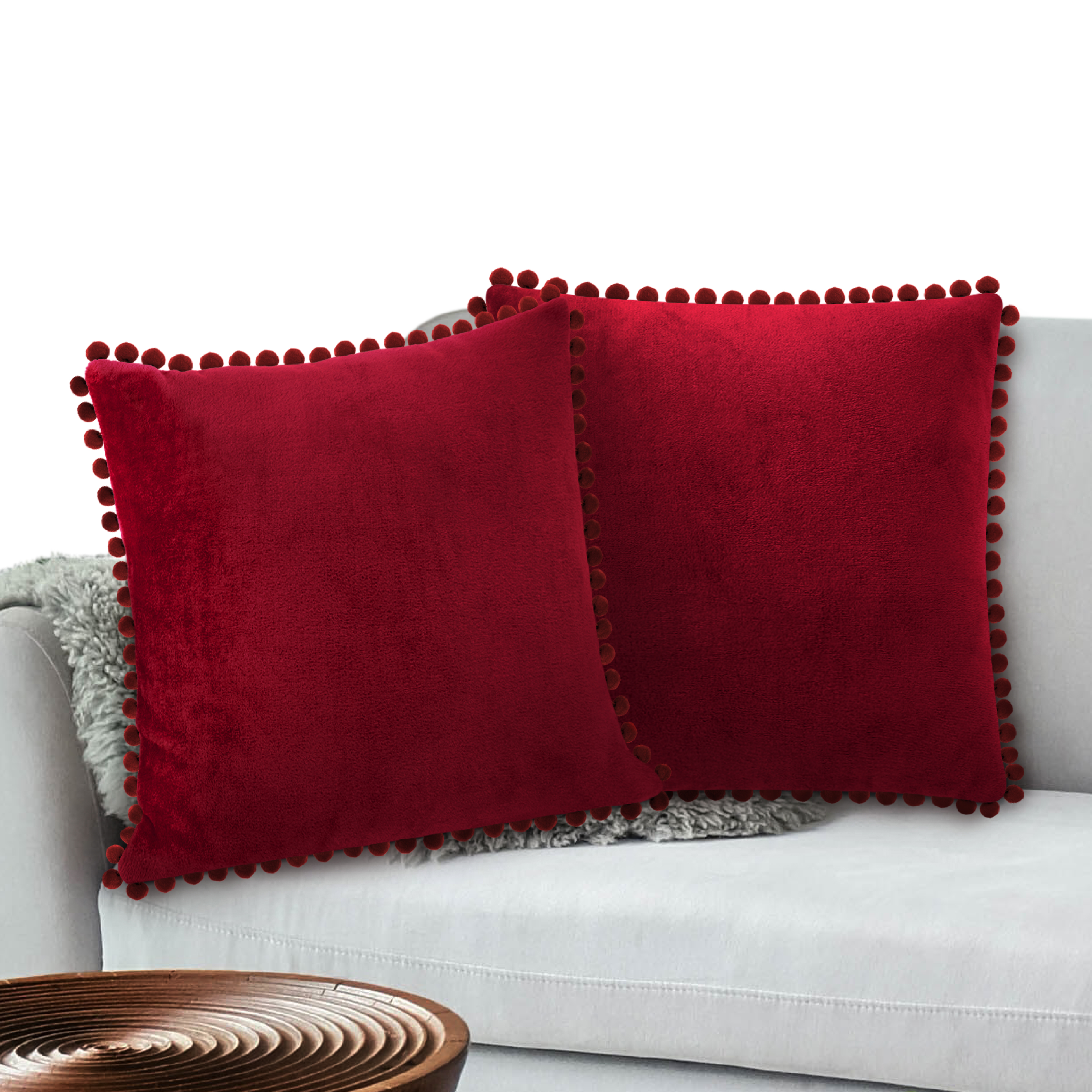 Juego de 2 fundas de almohada de terciopelo suave decoración de sofá - Imagen 111 de 122