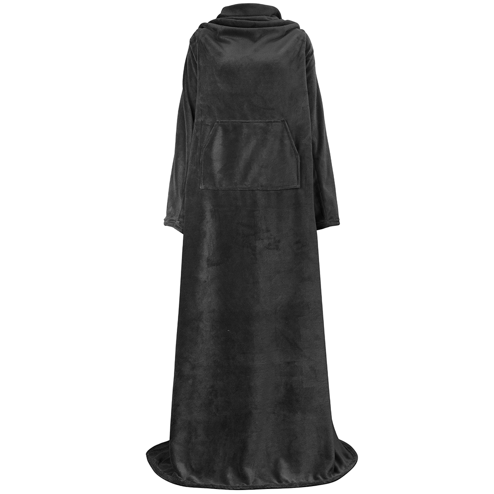 Fleece Wearable TV Blanket with Sleeves Front Pocket Robe Warn Soft Blanket Gift - Picture 22 of 168