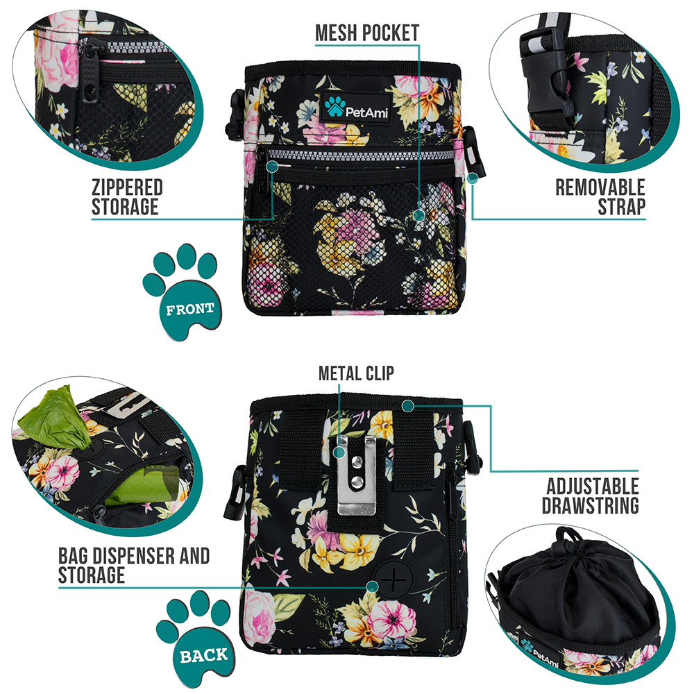 Pet Treat Pouch Training Dog Snack Feed Food Puppy Bait Obedience Waist Belt Bag - Picture 25 of 92