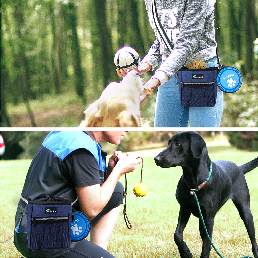 Pet Treat Pouch Training Dog Snack Feed Food Puppy Bait Obedience Waist Belt Bag - Picture 62 of 92