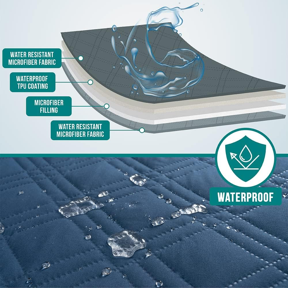 WATERPROOF Couch Cover for Dog Pet Furniture Cover for Sofa Bed Dog Blanket - Produktbild 2