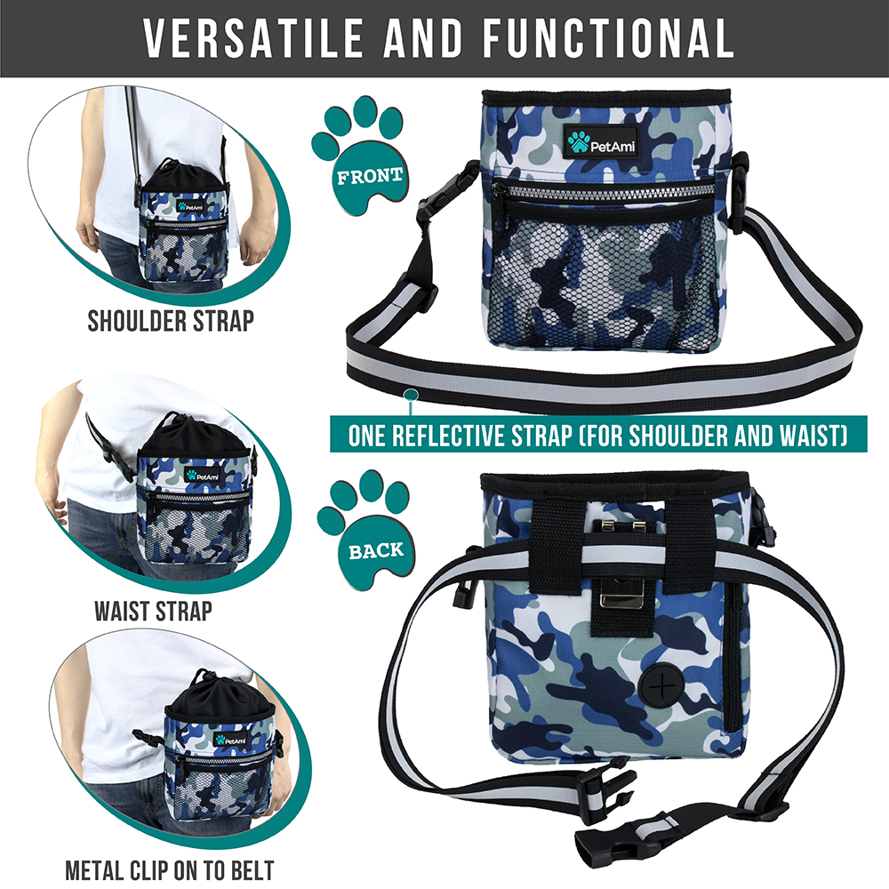 Pet Treat Pouch Training Dog Snack Feed Food Puppy Bait Obedience Waist Belt Bag - Picture 19 of 92