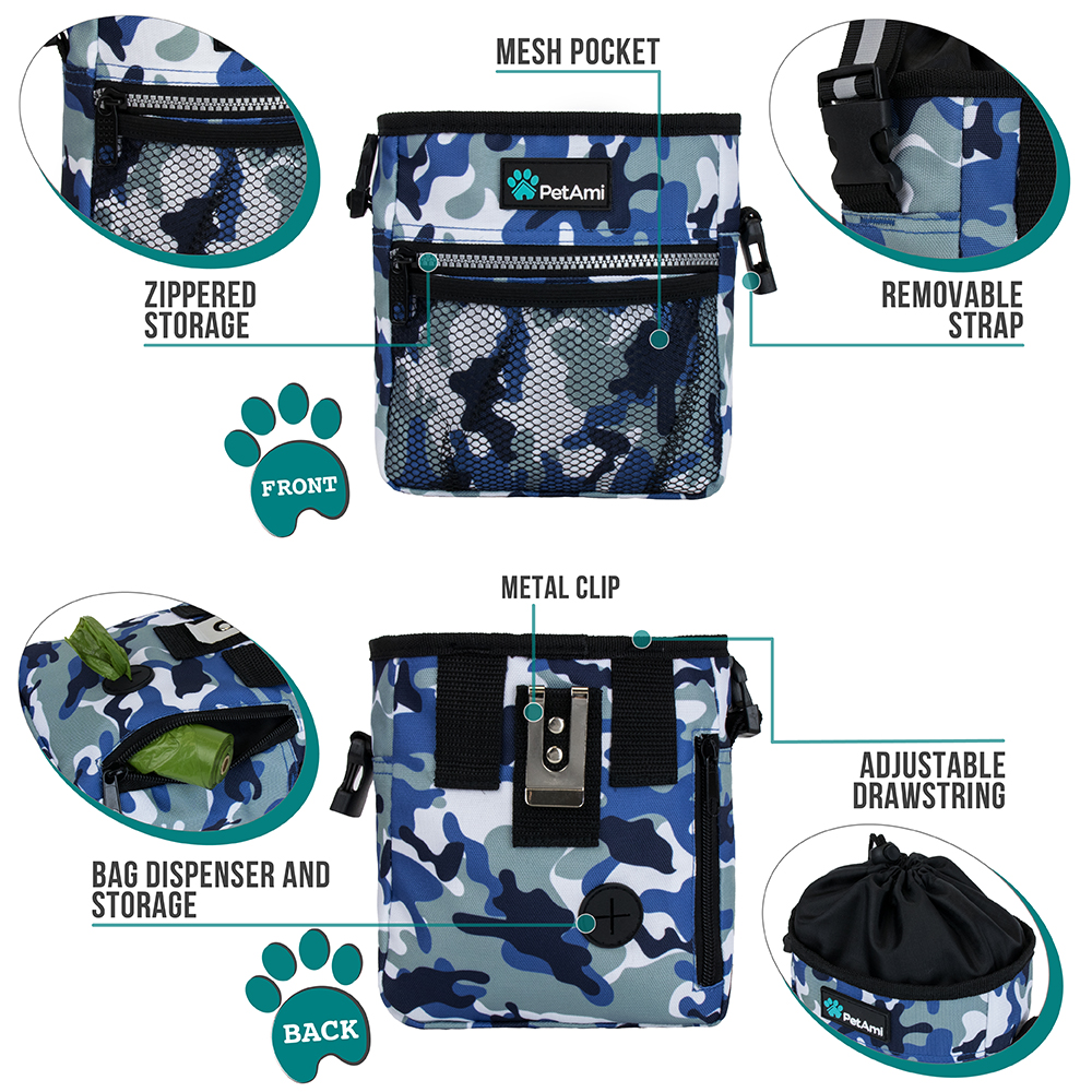 Pet Treat Pouch Training Dog Snack Feed Food Puppy Bait Obedience Waist Belt Bag - Picture 18 of 92