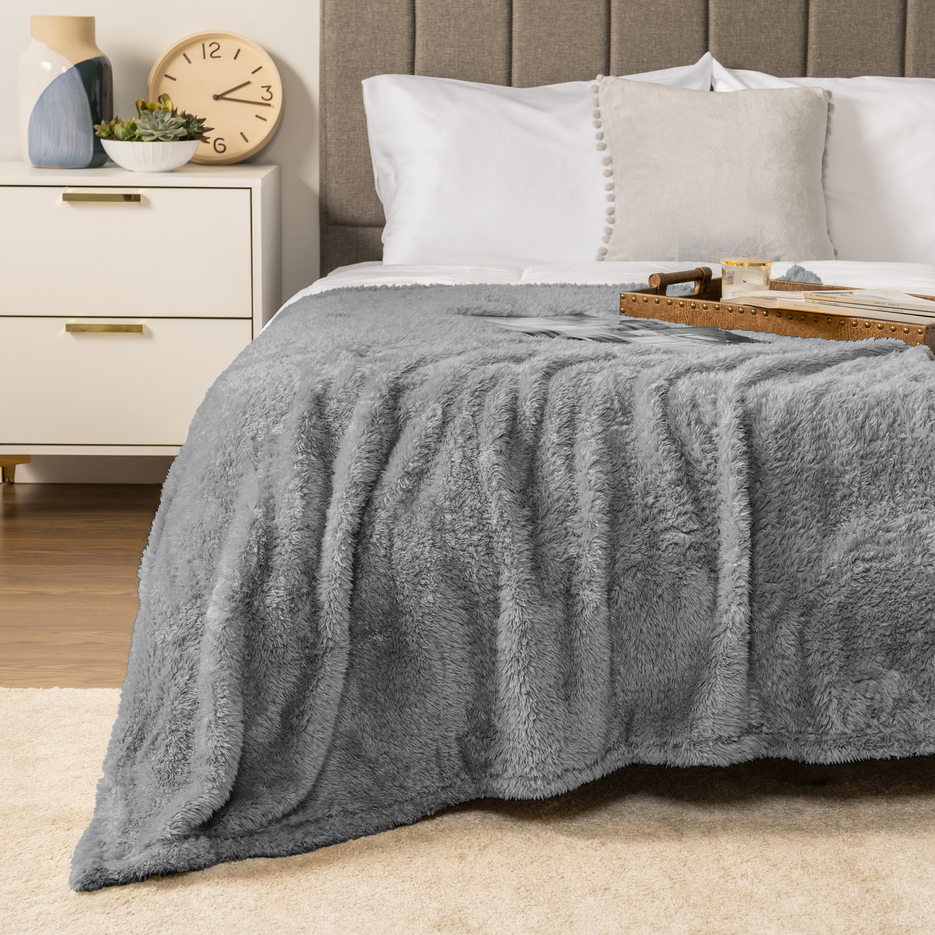 Super Soft Blanket Lightweight Sherpa Fleece Warm Fluffy Throws Couch Sofa Bed - Picture 60 of 169
