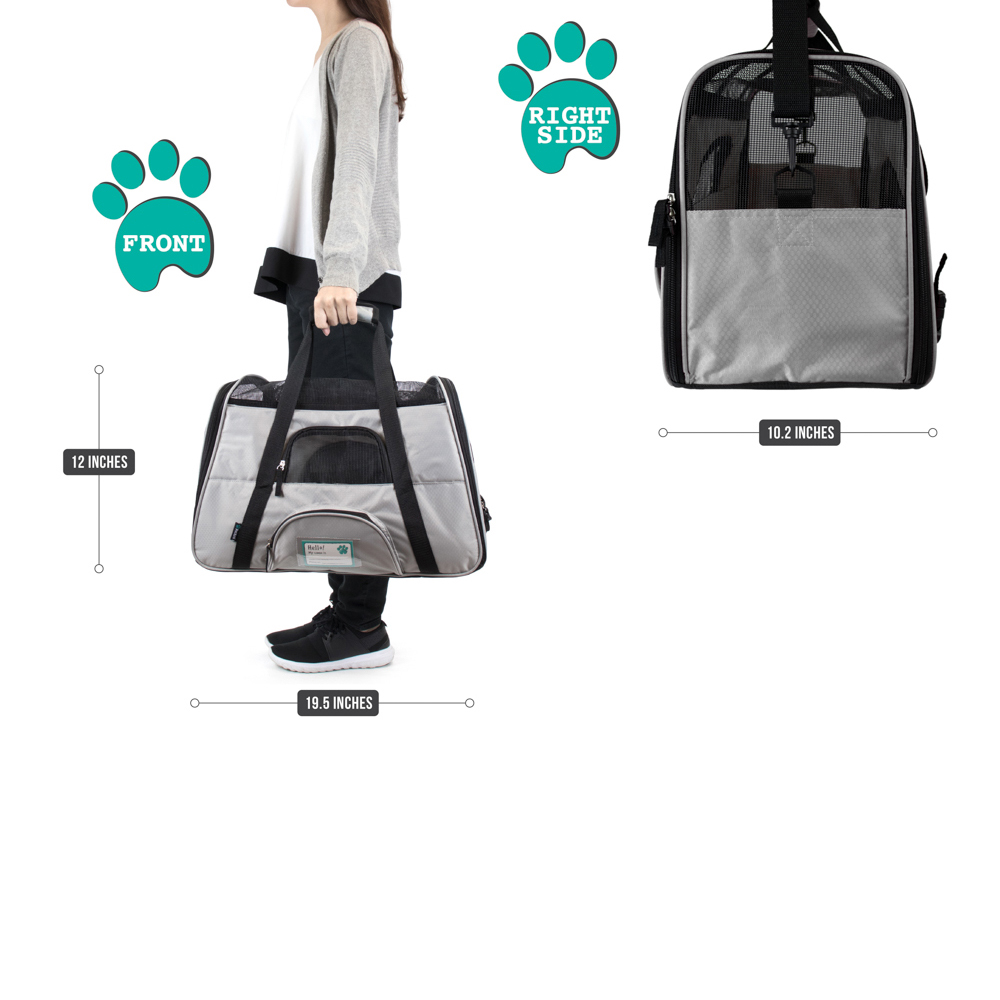 Pet Dog Cat Carrier Bag Soft Sided Comfort Travel Tote Case Airline Approved US - Picture 70 of 215