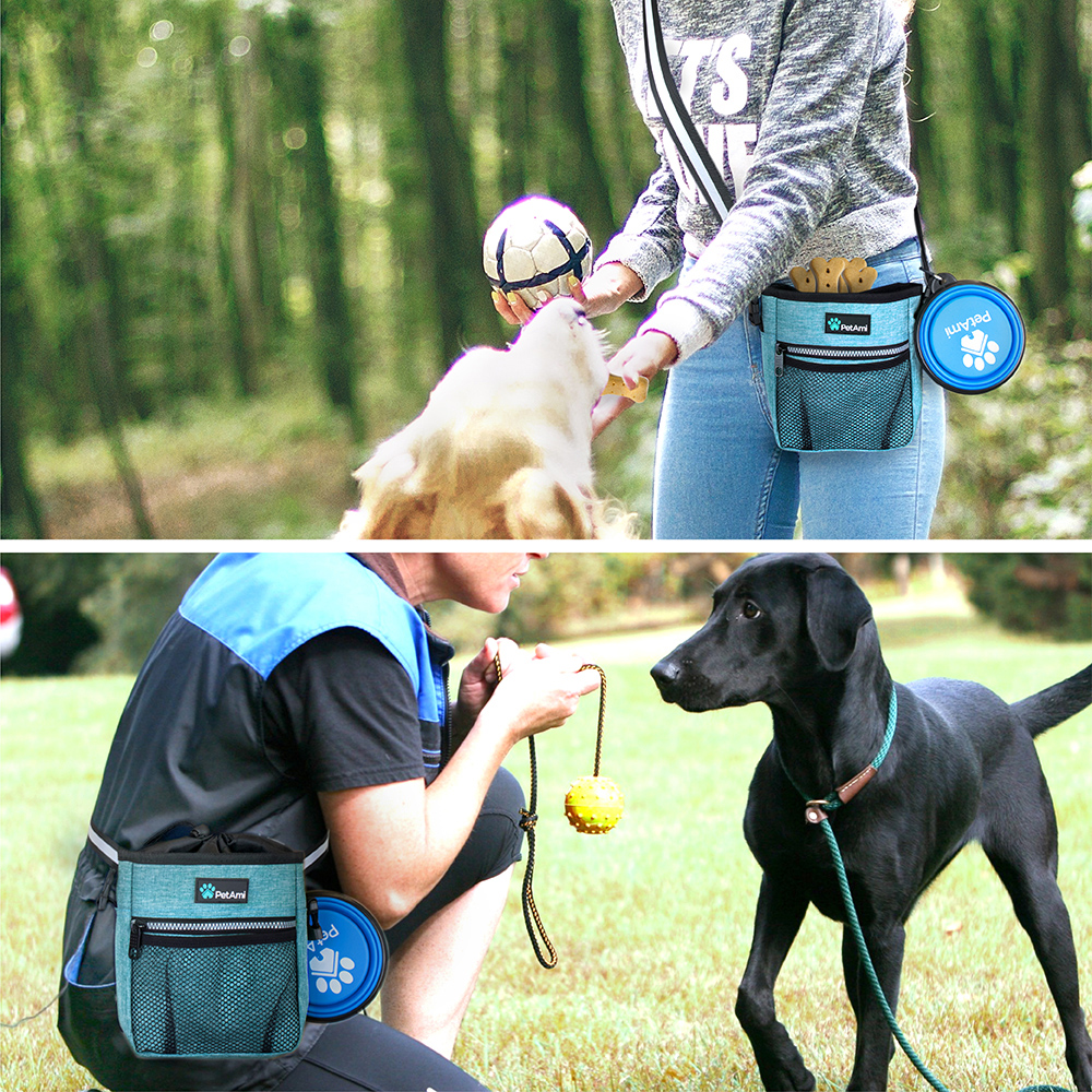 Pet Treat Pouch Training Dog Snack Feed Food Puppy Bait Obedience Waist Belt Bag - Picture 90 of 92