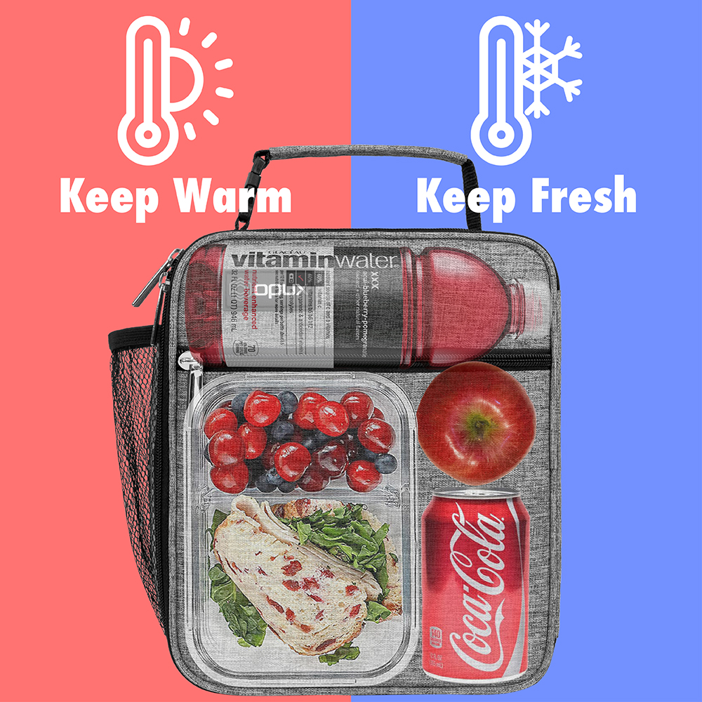 Insulated Lunch Bag For Kids Men Women Mini Small Lunch Box Office School Work - Picture 19 of 49