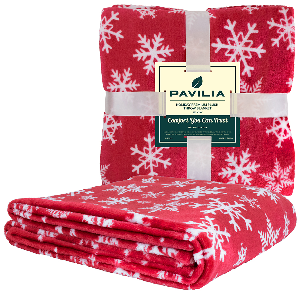 Merry Christmas Throw Blanket Holiday Pattern Decor Soft Fleece Sofa Couch Gift - Picture 86 of 110