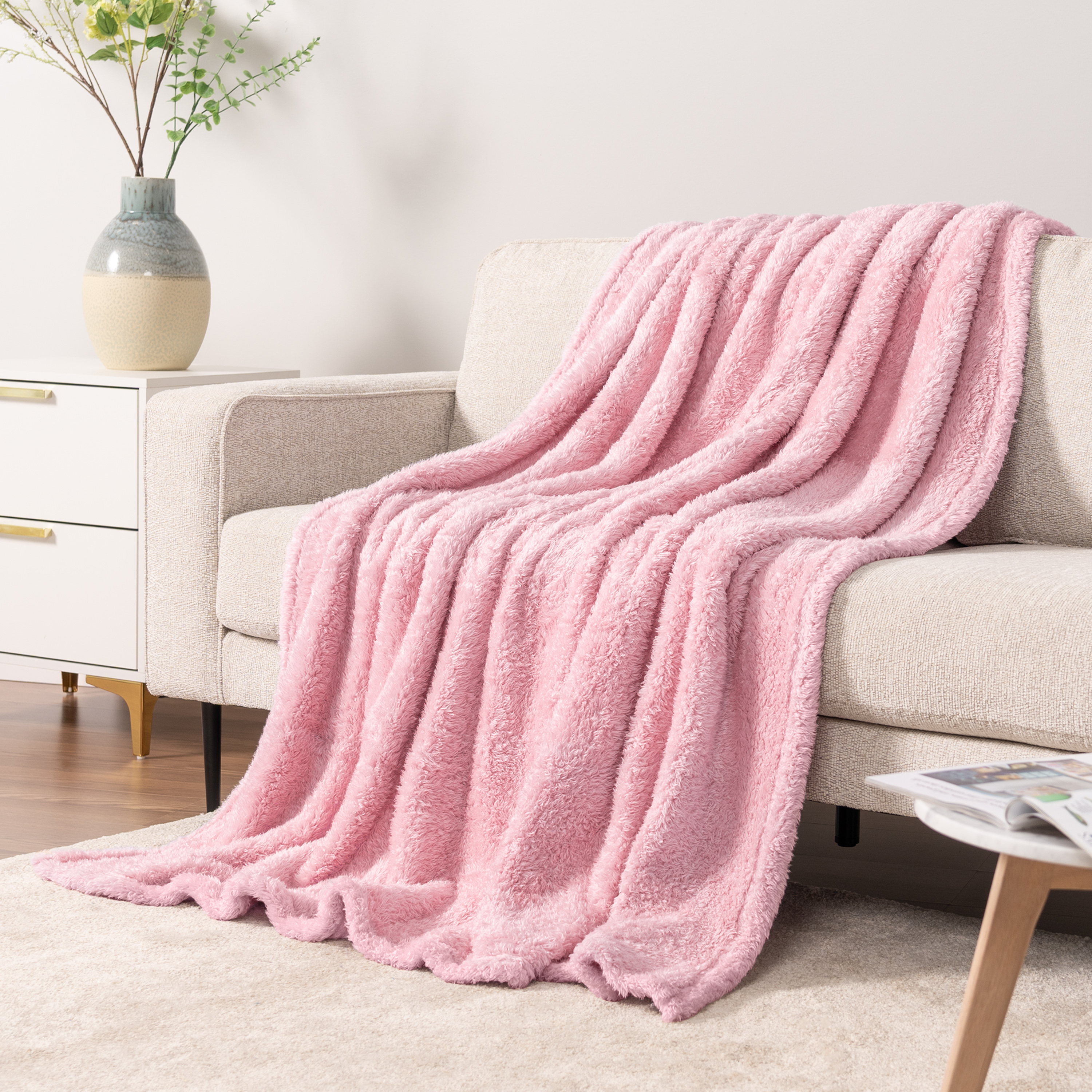 Super Soft Blanket Lightweight Sherpa Fleece Warm Fluffy Throws Couch Sofa Bed - Picture 100 of 169