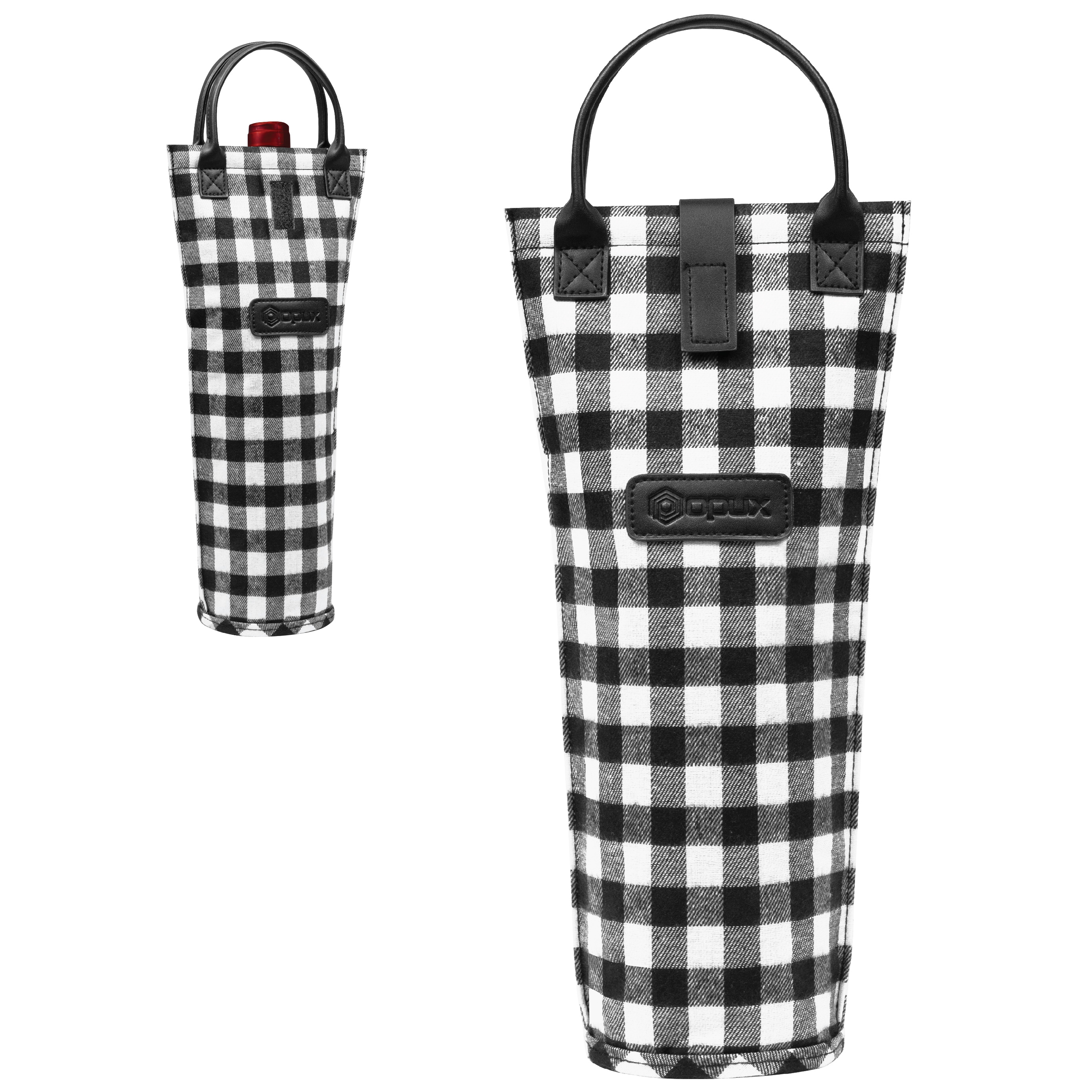 Wine Carrier Bag Insulated Single Bottle Cooler Protection Carrying Tote Travel