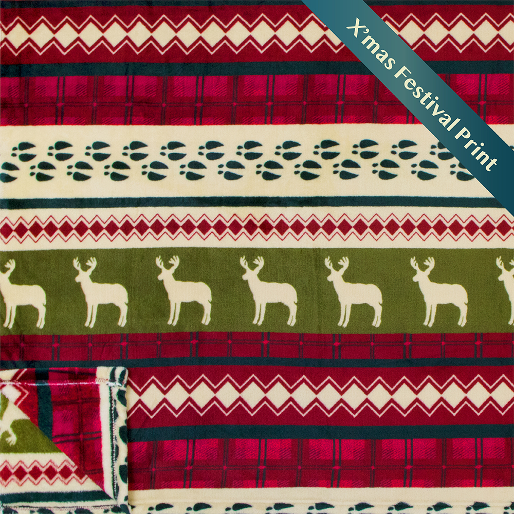 Merry Christmas Throw Blanket Holiday Pattern Decor Soft Fleece Sofa Couch Gift - Picture 14 of 110