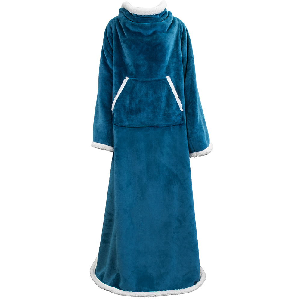 Fleece Wearable TV Blanket with Sleeves Front Pocket Robe Warn Soft Blanket Gift - Picture 151 of 168