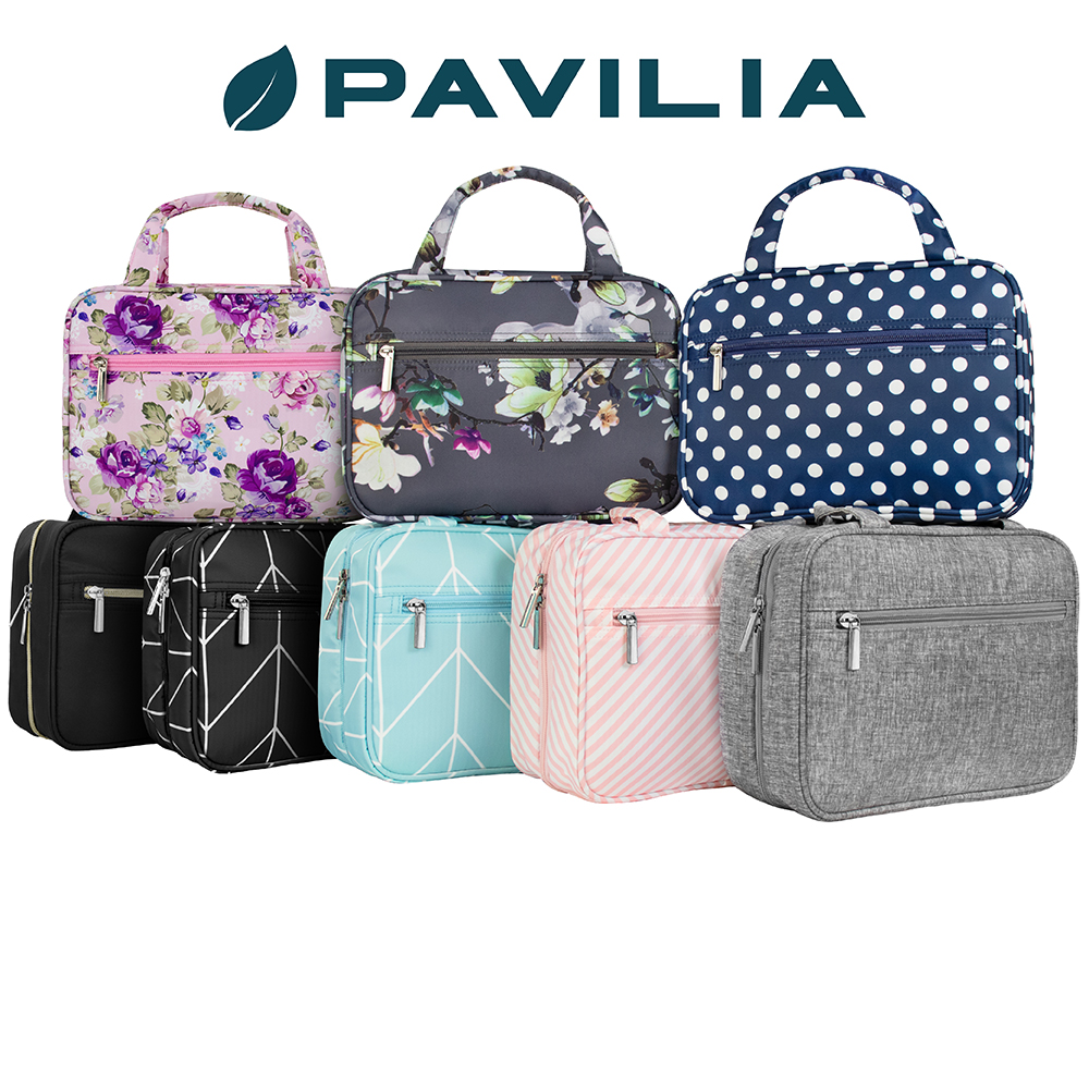 Damen Reise Kulturbeutel Reißverschluss faltbar hängend Make-up Organizer Tasche Etui Tragetasche - Bild 15 von 64