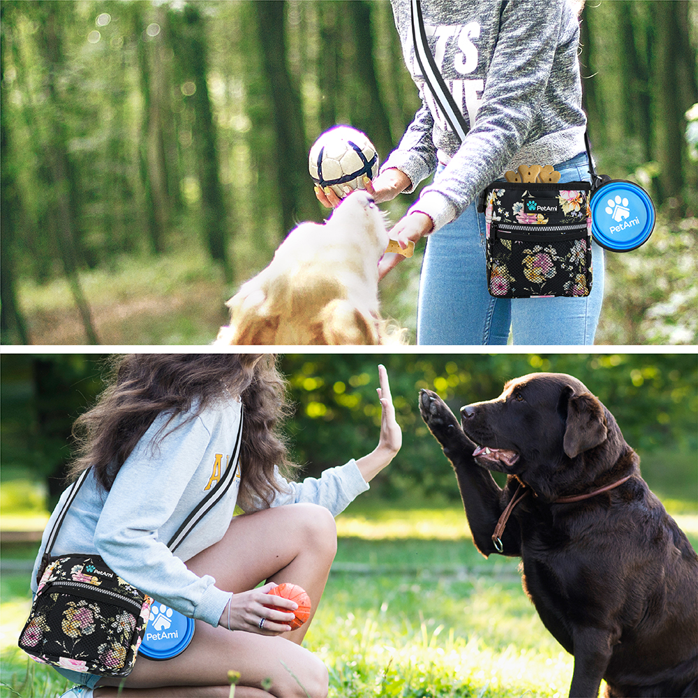 Pet Treat Pouch Training Dog Snack Feed Food Puppy Bait Obedience Waist Belt Bag - Picture 27 of 92